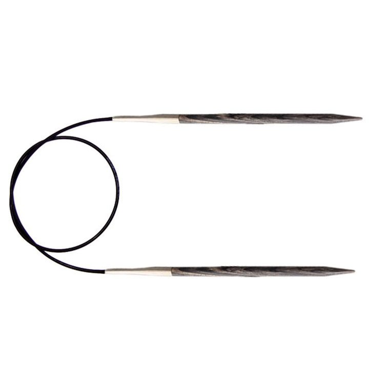 KnitPro Dreamz Fixed Circular Needles - US 7 - 32" Grey Onyx - Zoom Image