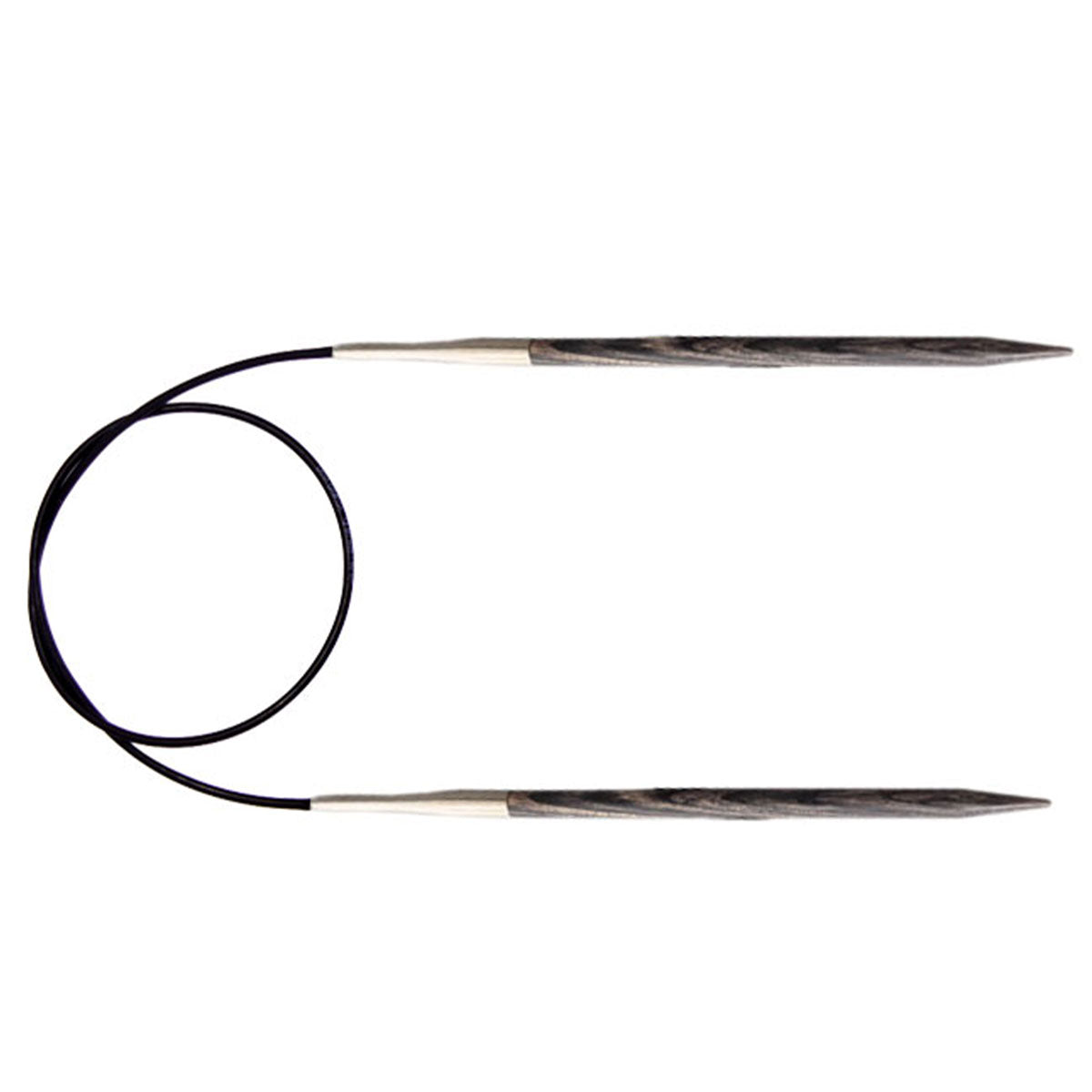 KnitPro Dreamz Fixed Circular Needles - US 7 - 32" Grey Onyx - Extra Image