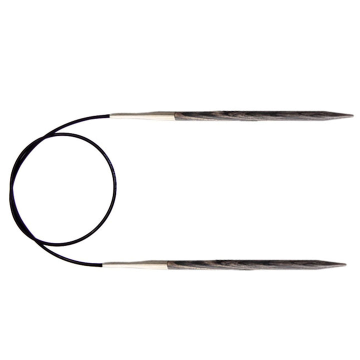 KnitPro Dreamz Fixed Circular Needles - US 7 - 32" Grey Onyx - Extra Image