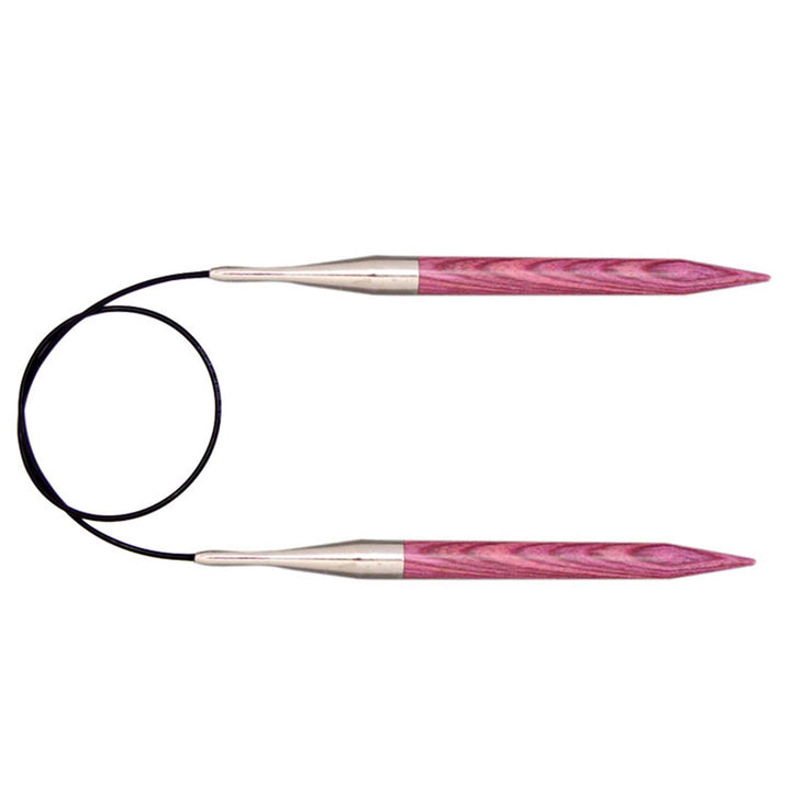 KnitPro Dreamz Fixed Circular Needles - US 13 - 32" Fuchsia Fan - Extra Image