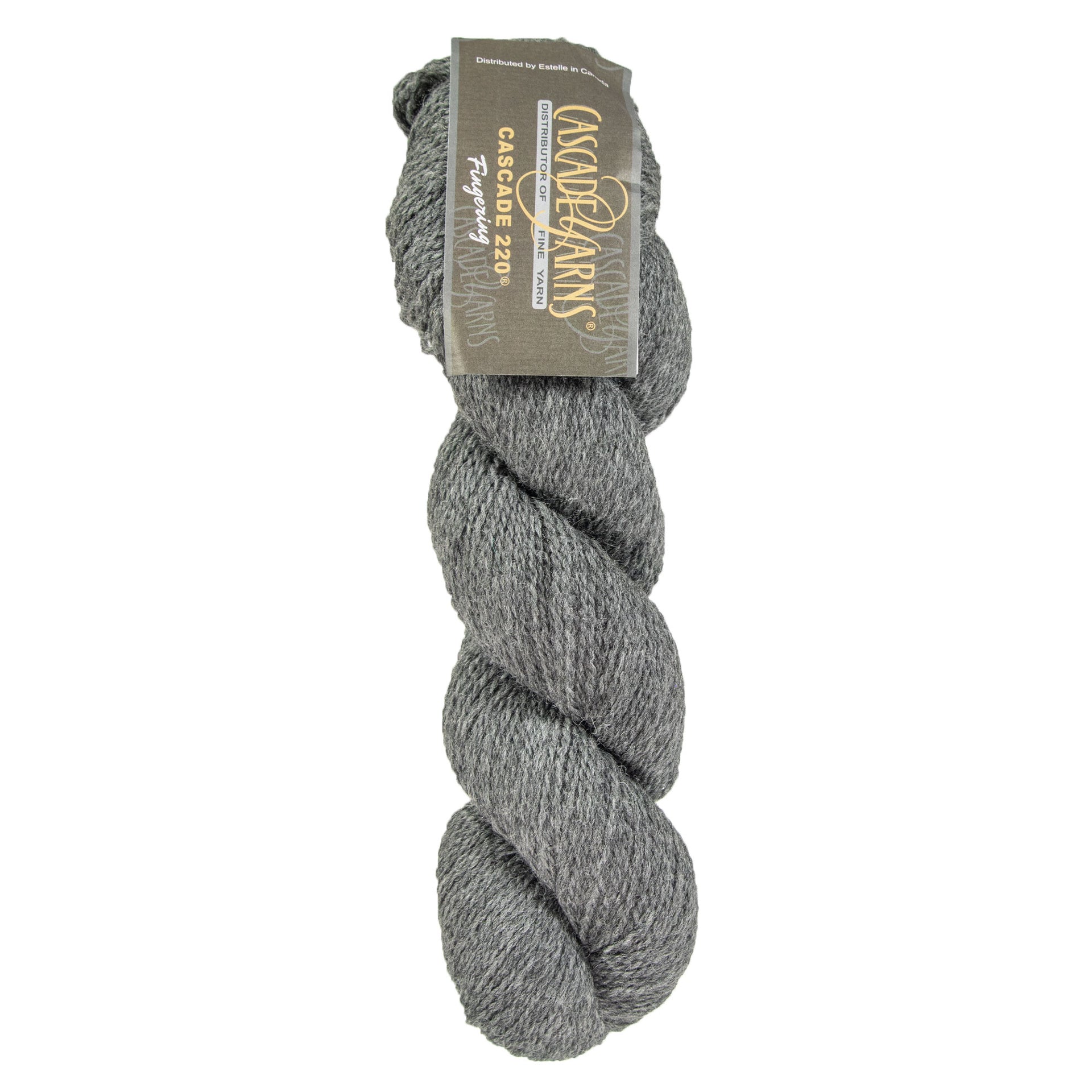 Cascade 220 Fingering Yarn - 8400 Charcoal - Zoom Image
