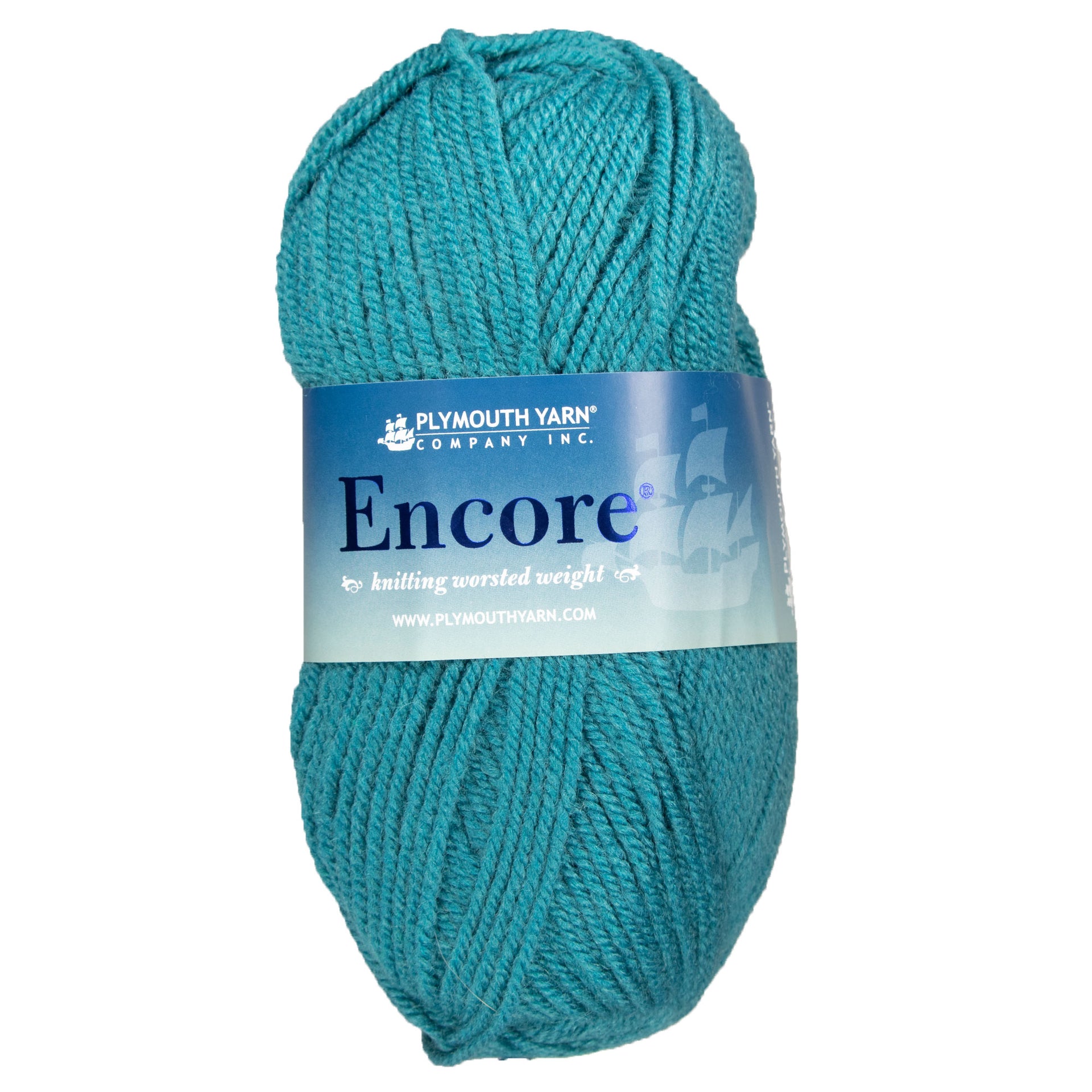 Plymouth Yarn Encore Worsted Yarn - 0469 Storm Blue - Zoom Image
