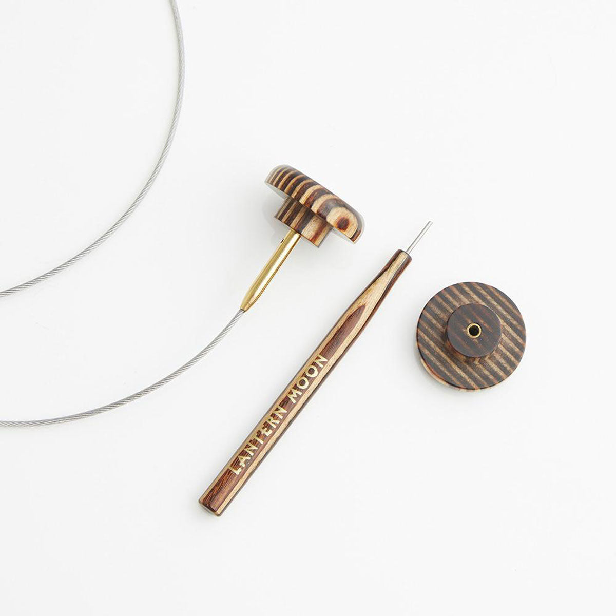 Lantern Moon Swivel Cords - 8" (to make a 16" needle) - Extra Image