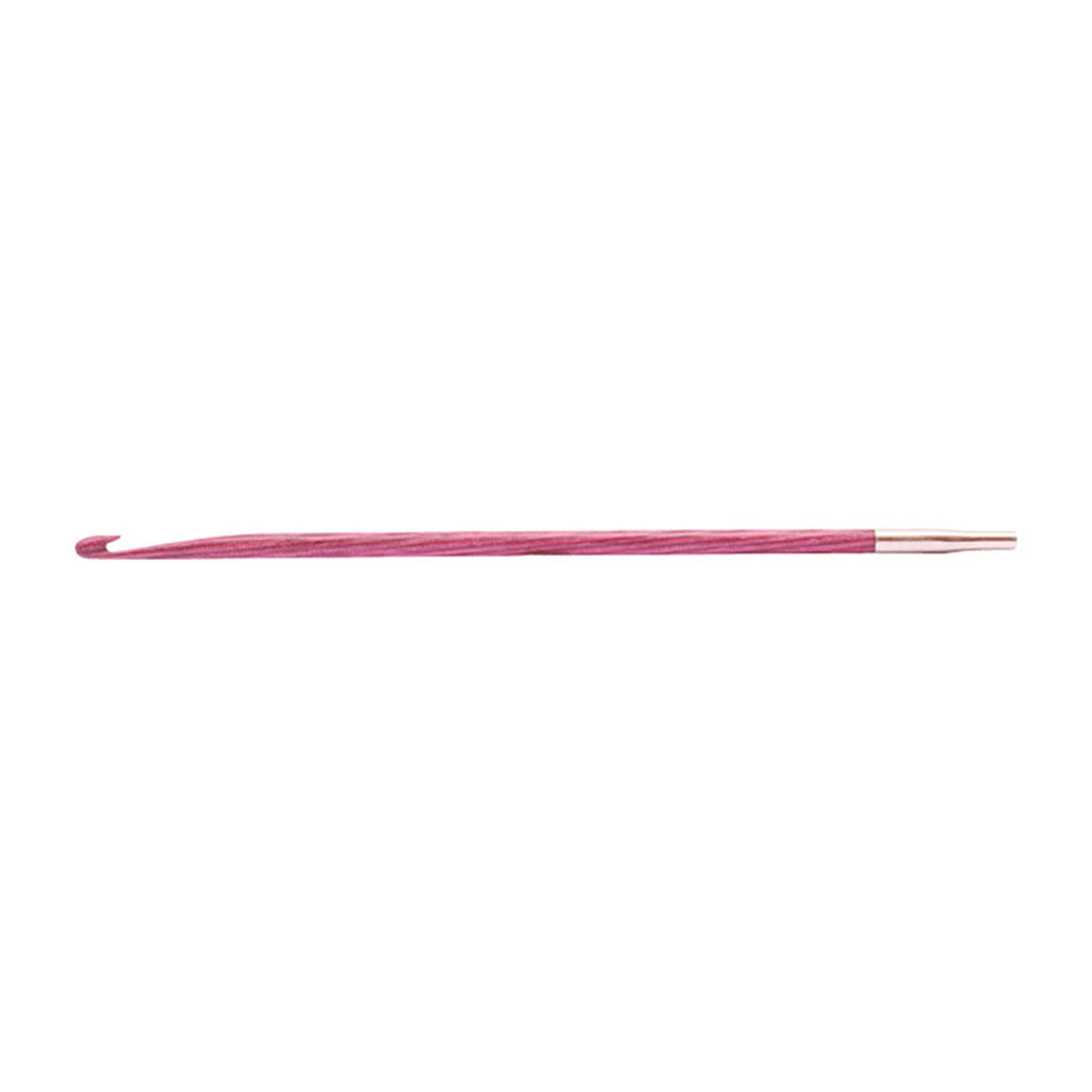 KnitPro Dreamz Tunisian/Afghan Interchangeable Hooks - M (9.0mm) - Fuchsia Fan - Zoom Image
