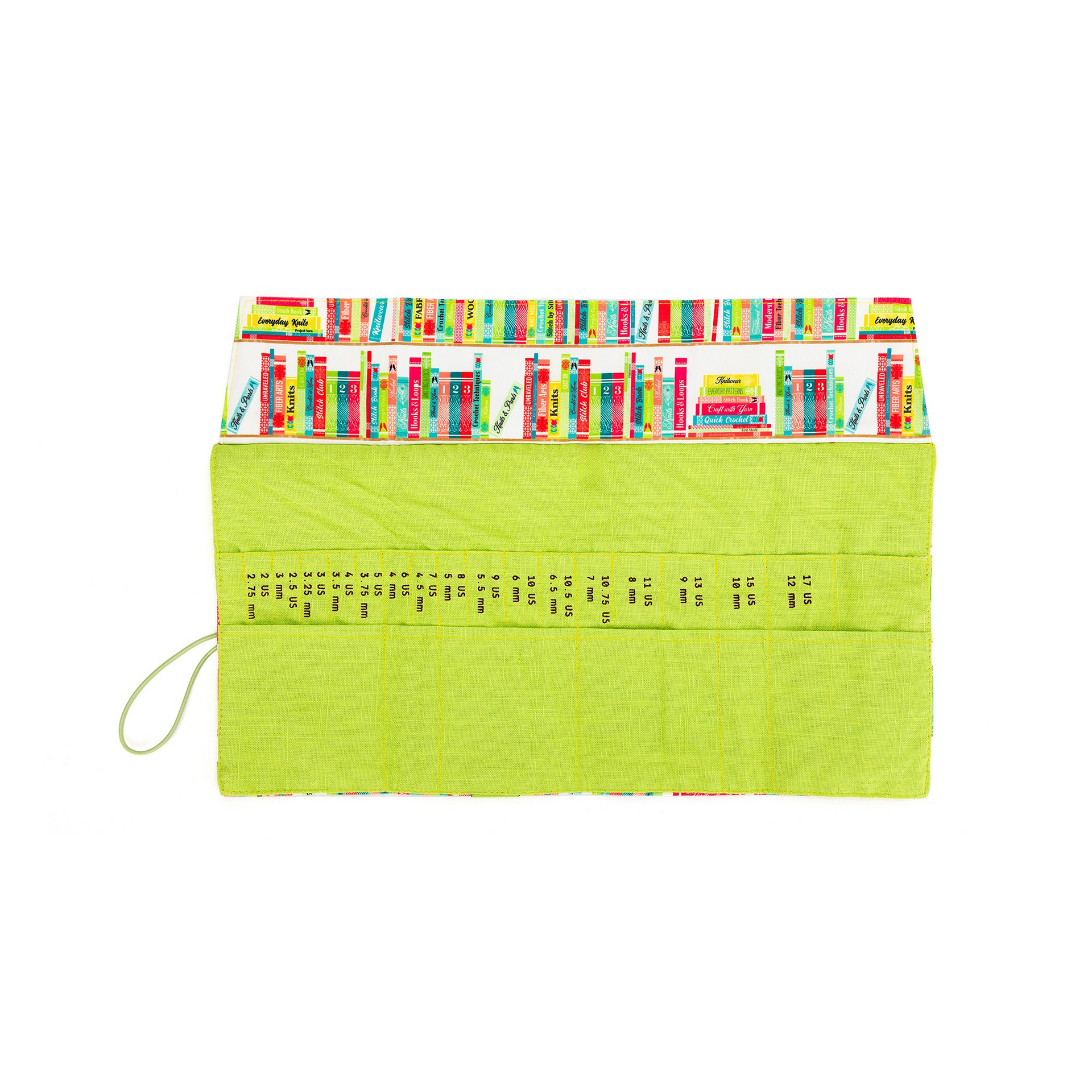 della Q Interchangeable Needle Case -  185-1 - *Linen - Library - Lime
