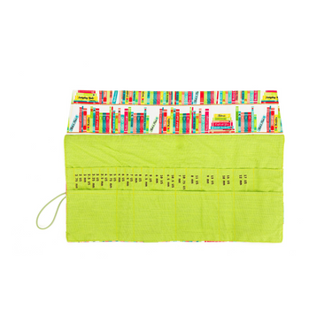 della Q Interchangeable Needle Case -  185-1 - *Linen - Library - Lime