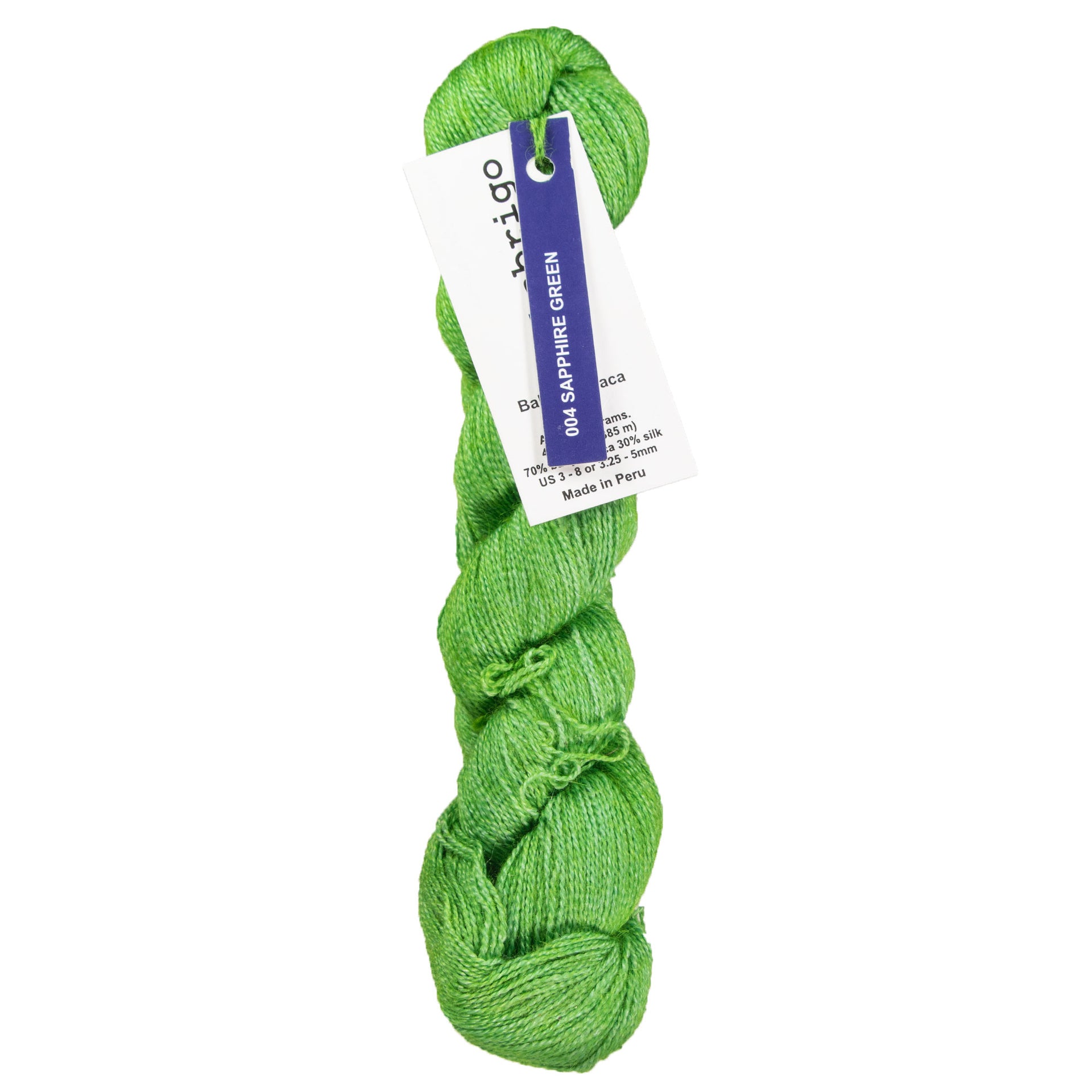 Malabrigo Silkpaca Yarn - 004 Sapphire Green - Zoom Image
