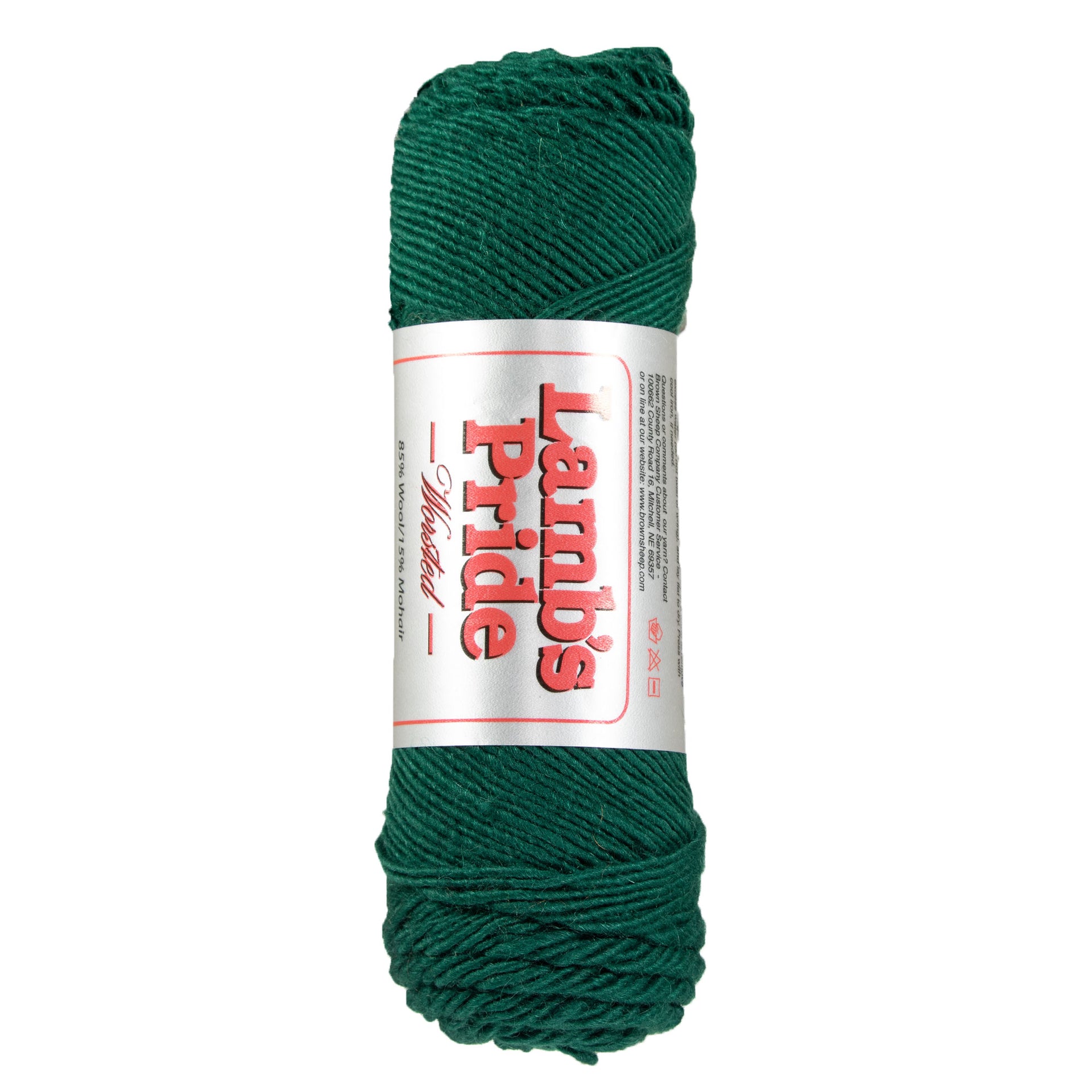Brown Sheep Lamb's Pride Worsted Yarn - M165 - Christmas Green - Zoom Image
