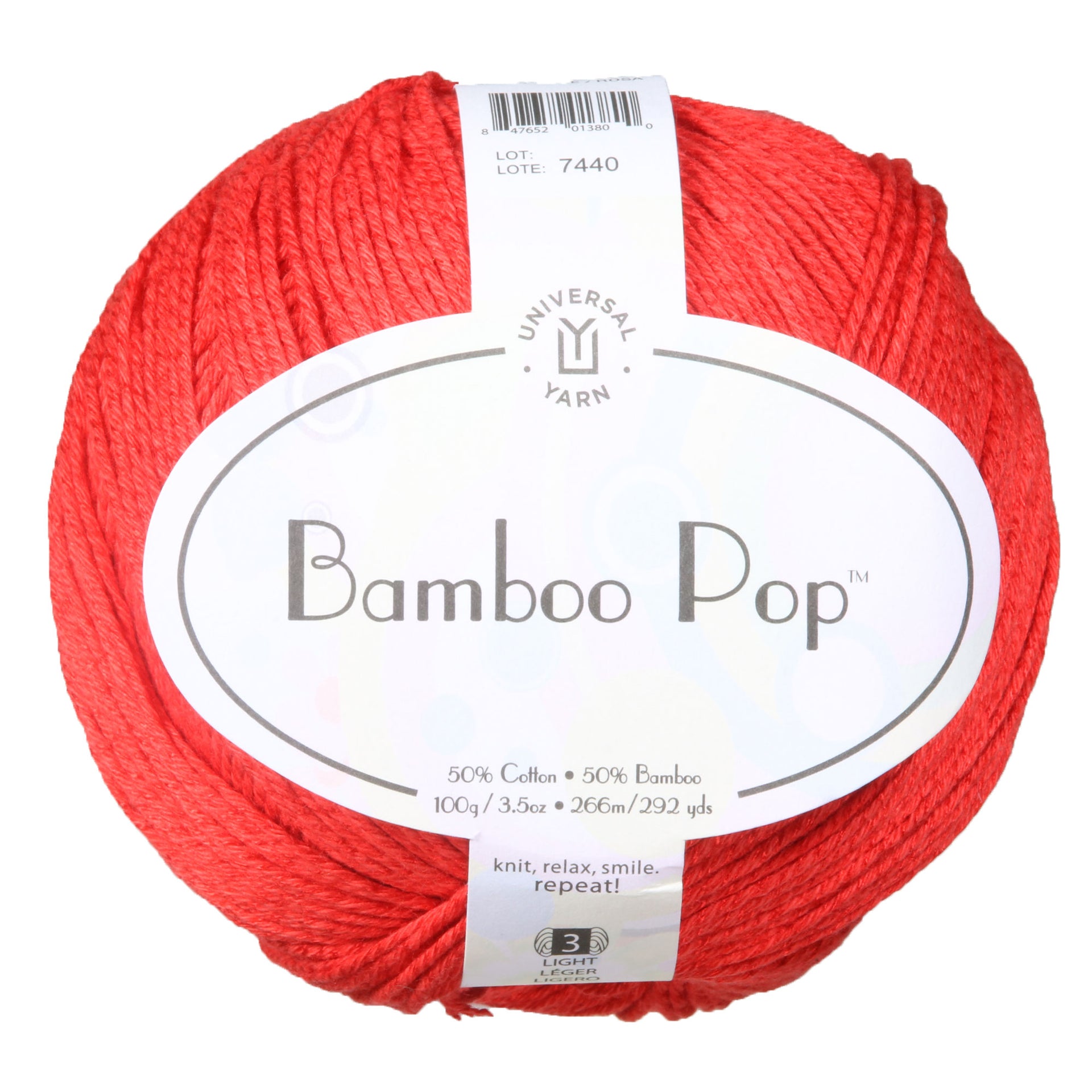 Universal Yarn Bamboo Pop Yarn - 104 Rose - Zoom Image
