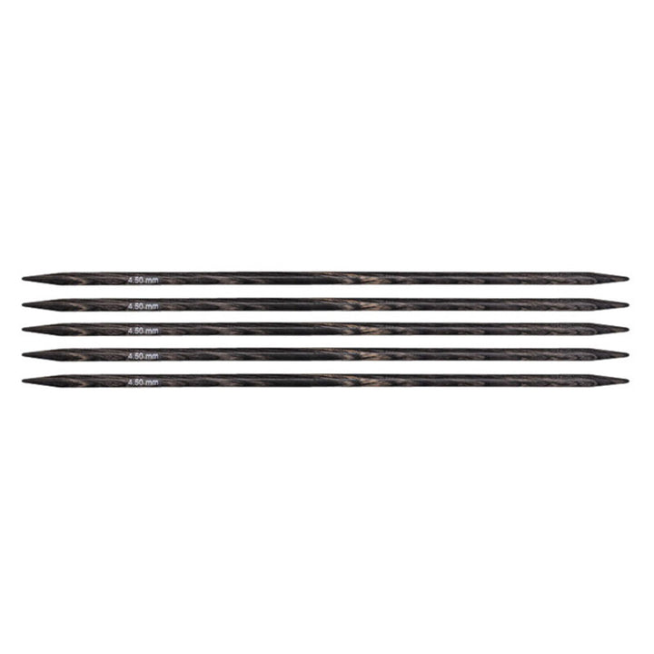 KnitPro Dreamz Double Point Needles - US 7 - 6" (4.5mm) Grey Onyx - Zoom Image