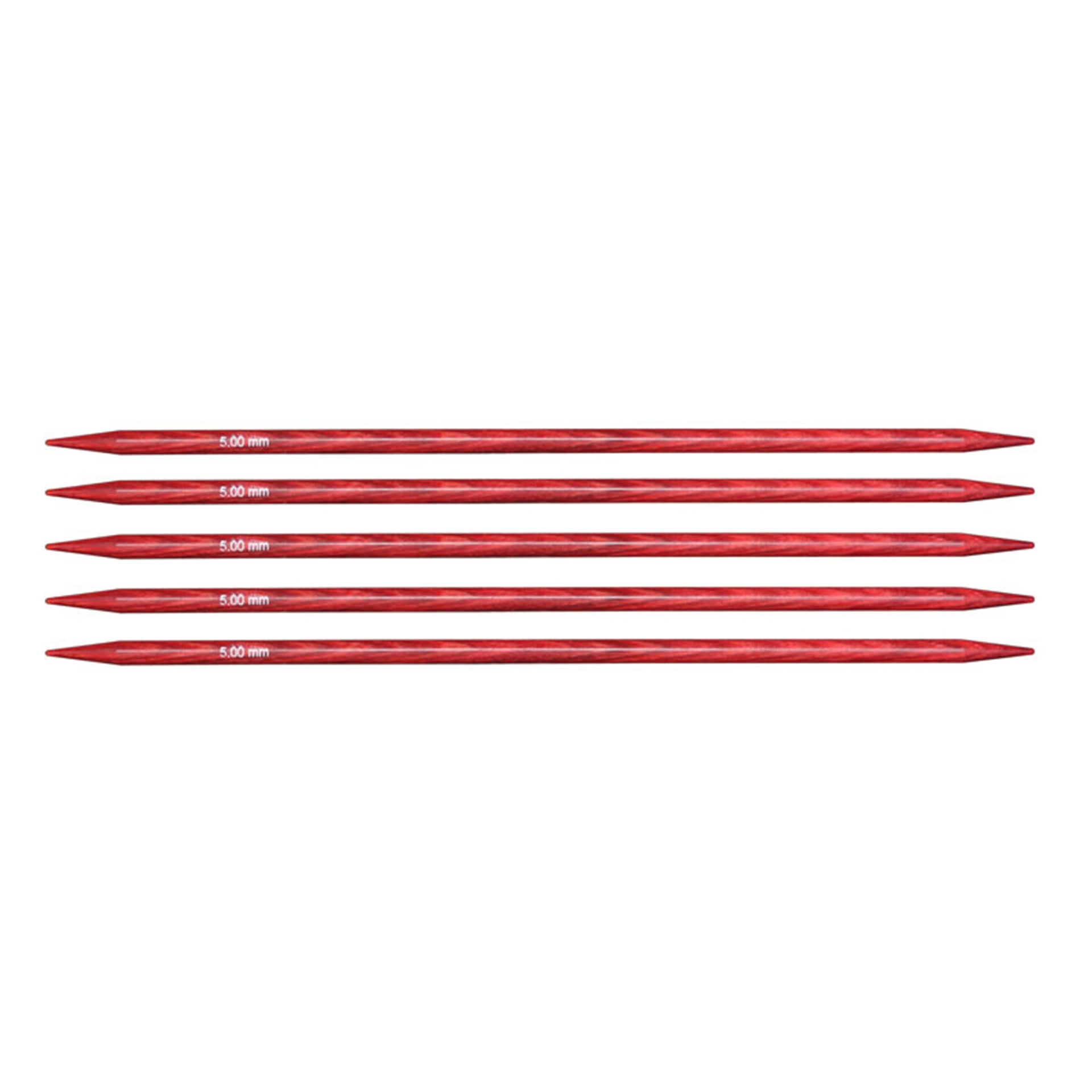 KnitPro Dreamz Double Point Needles - US 8 - 5" (5.0mm) Cherry Blossom - Zoom Image
