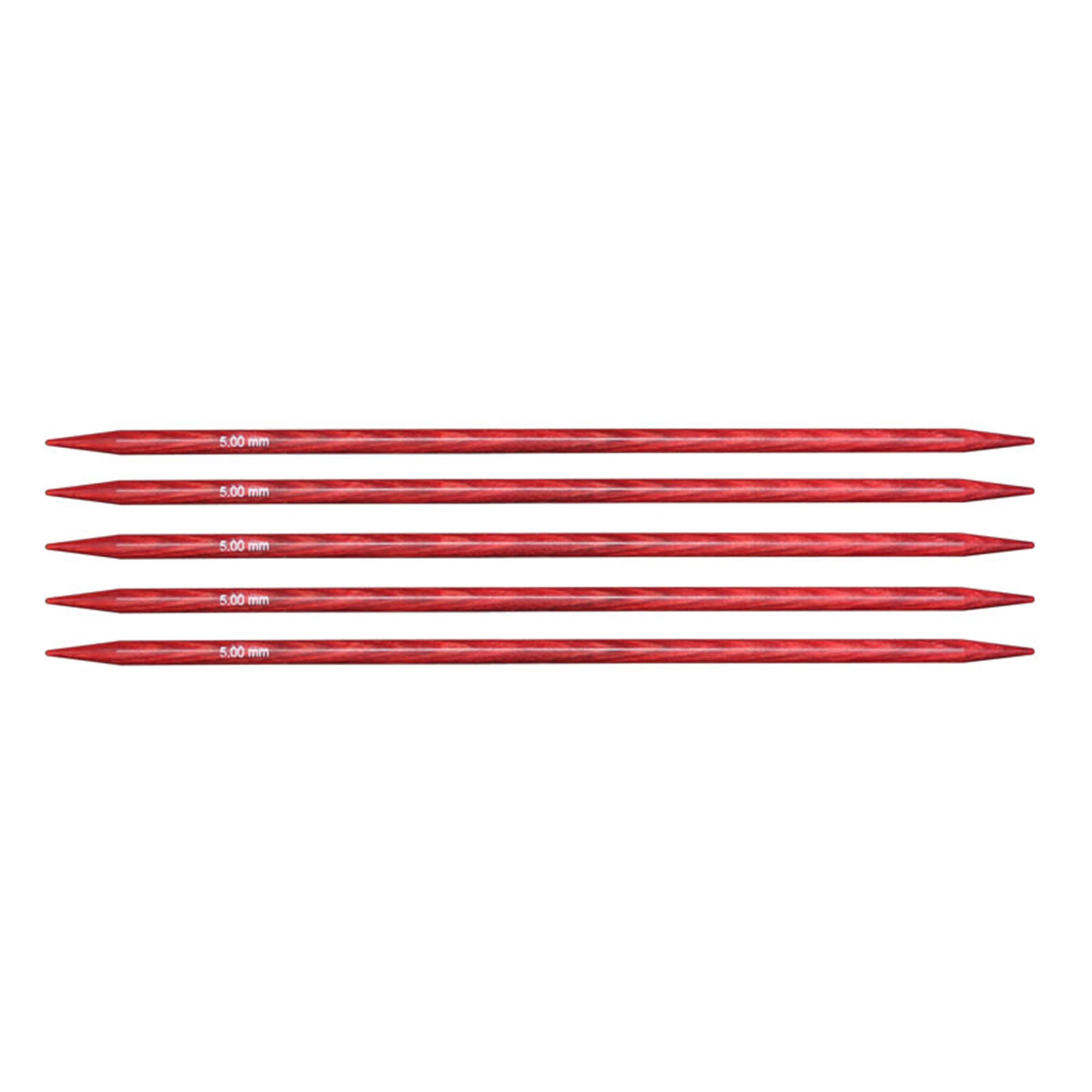 KnitPro Dreamz Double Point Needles - US 8 - 5" (5.0mm) Cherry Blossom - Zoom Image