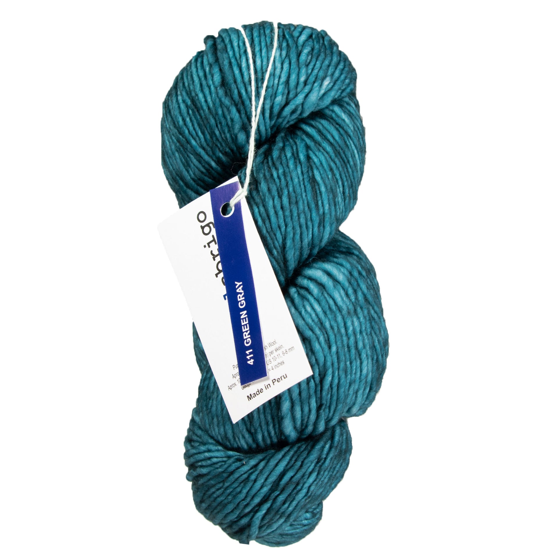 Malabrigo Mecha Yarn - 411 Green Gray - Zoom Image

