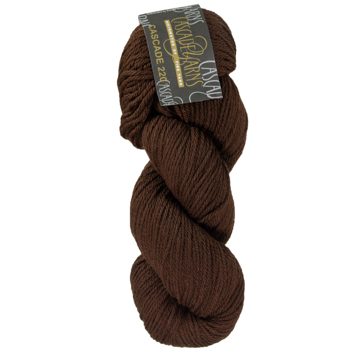 Cascade 220 Yarn - 8686 Brown - Zoom Image