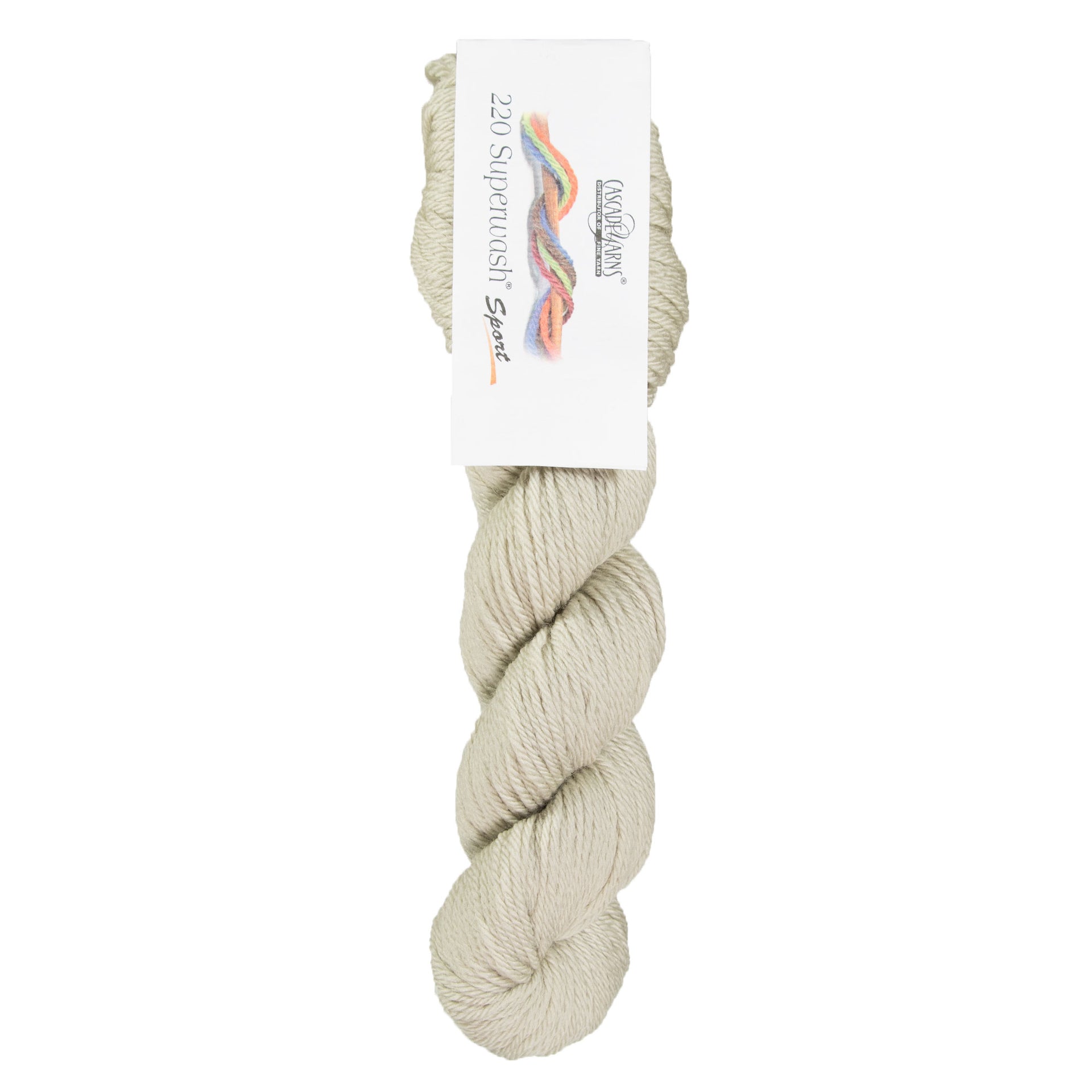 Cascade Yarns 220 Superwash Sport Yarn - 0875 Feather Grey - Zoom Image
