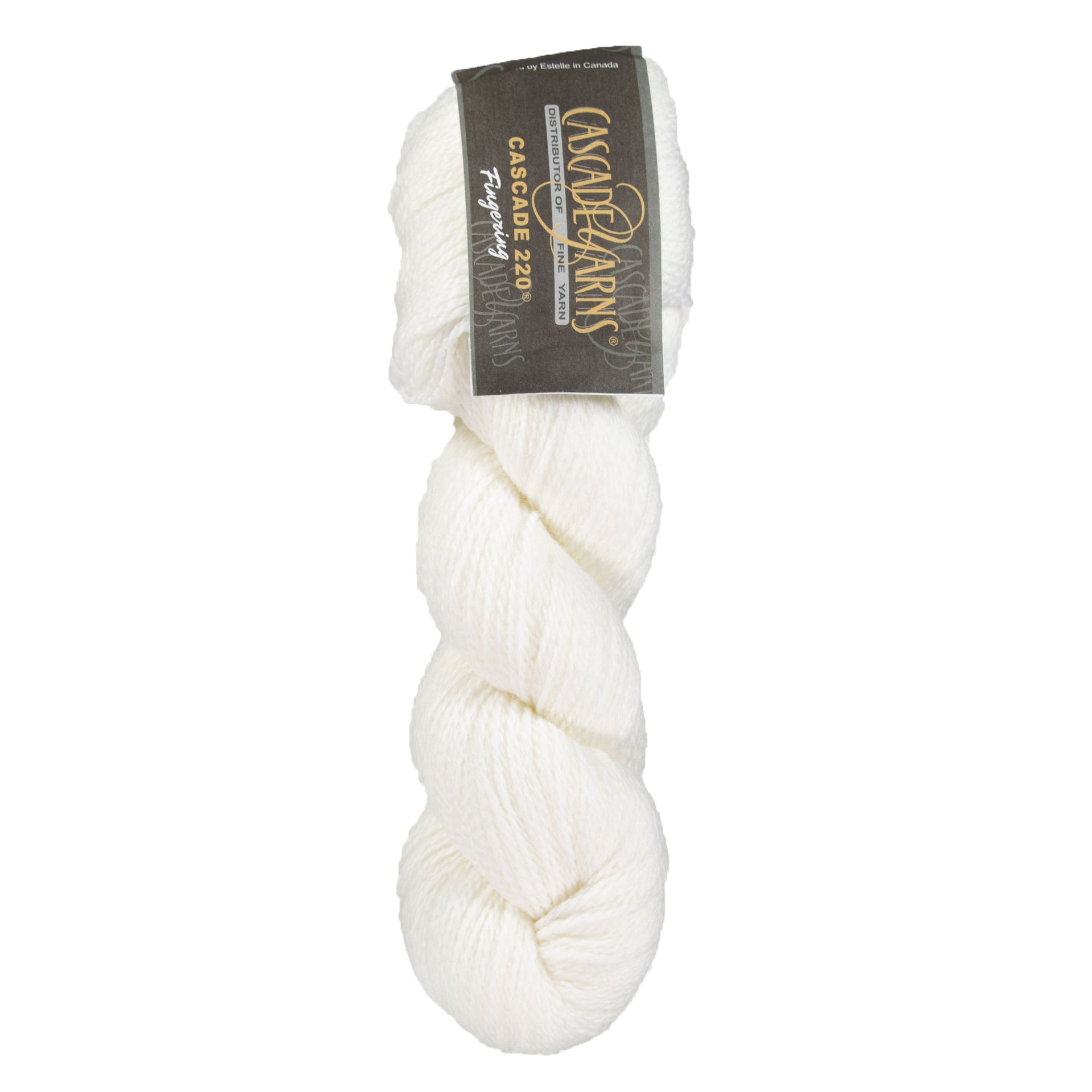 Cascade 220 Fingering Yarn - 8505 White - Zoom Image
