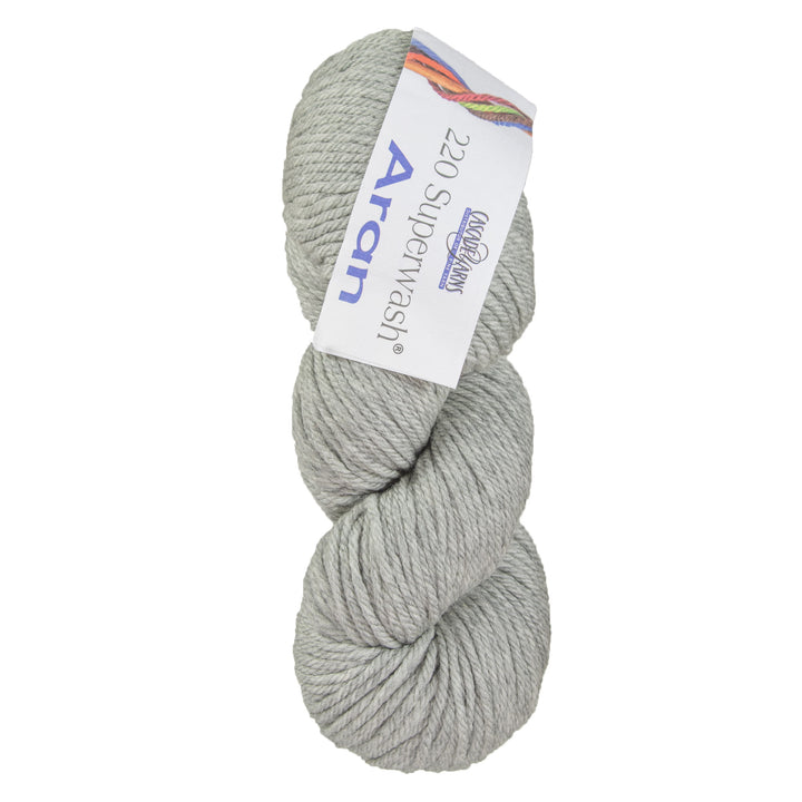 Cascade Yarns 220 Superwash Aran Yarn - 1946 Silvery Grey - Zoom Image