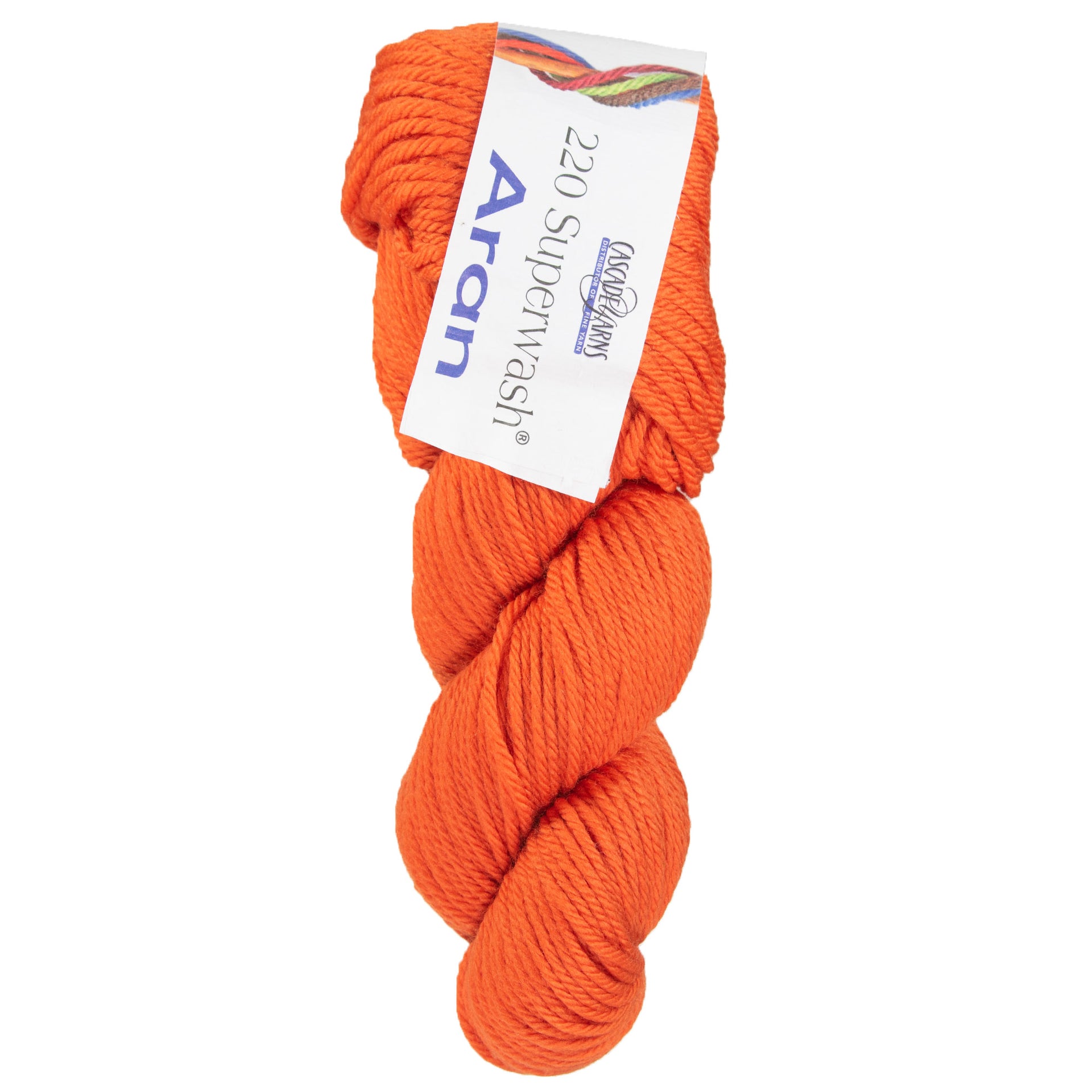 Cascade Yarns 220 Superwash Aran Yarn - 0822 Pumpkin - Zoom Image
