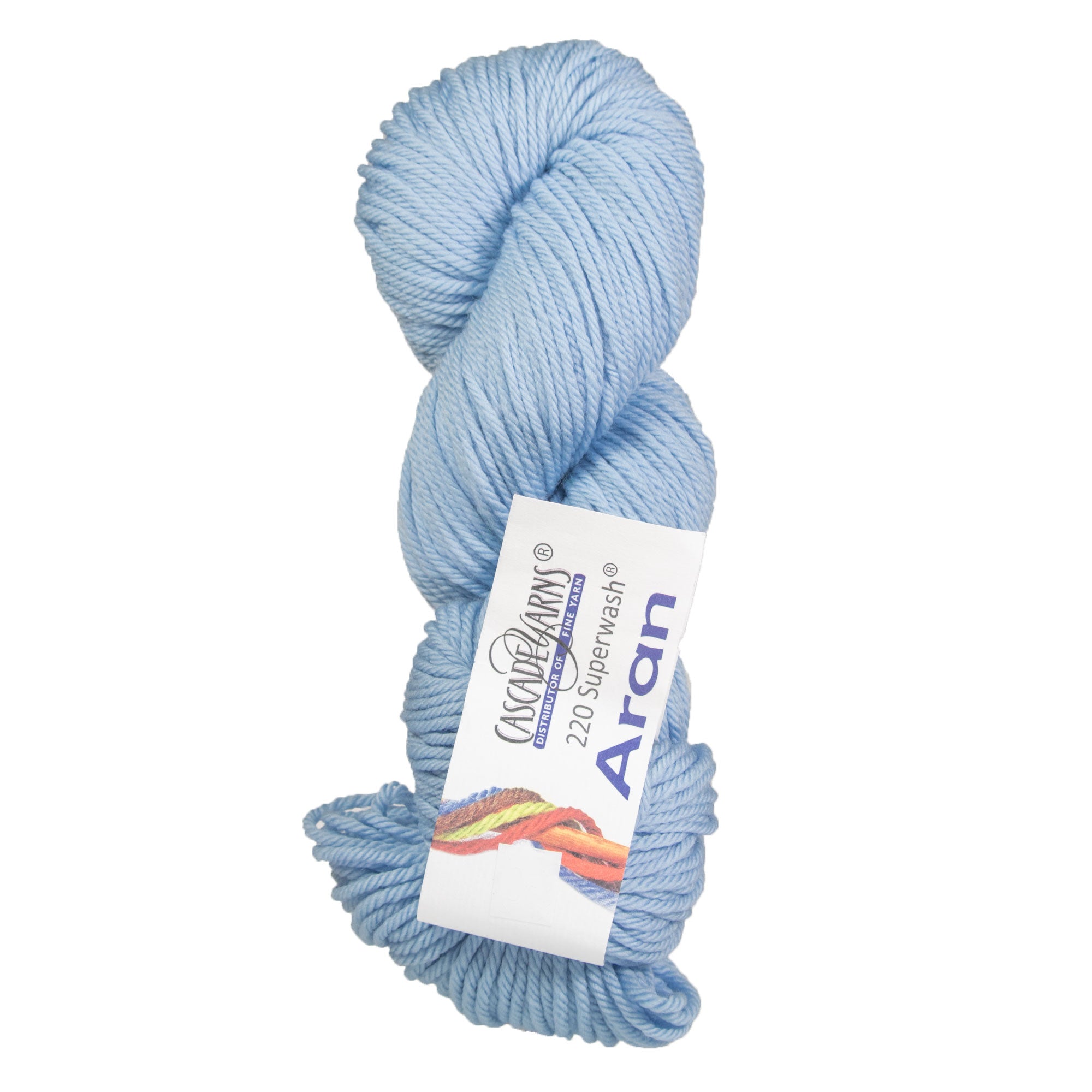Cascade Yarns 220 Superwash Aran Yarn - 0897 Baby Denim - Zoom Image