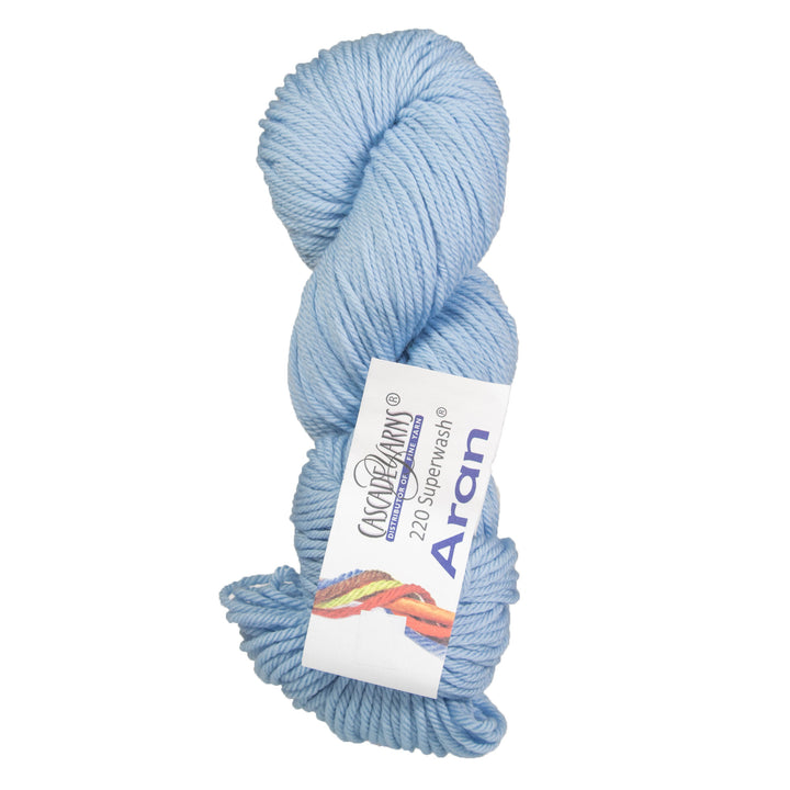 Cascade Yarns 220 Superwash Aran Yarn - 0897 Baby Denim - Zoom Image