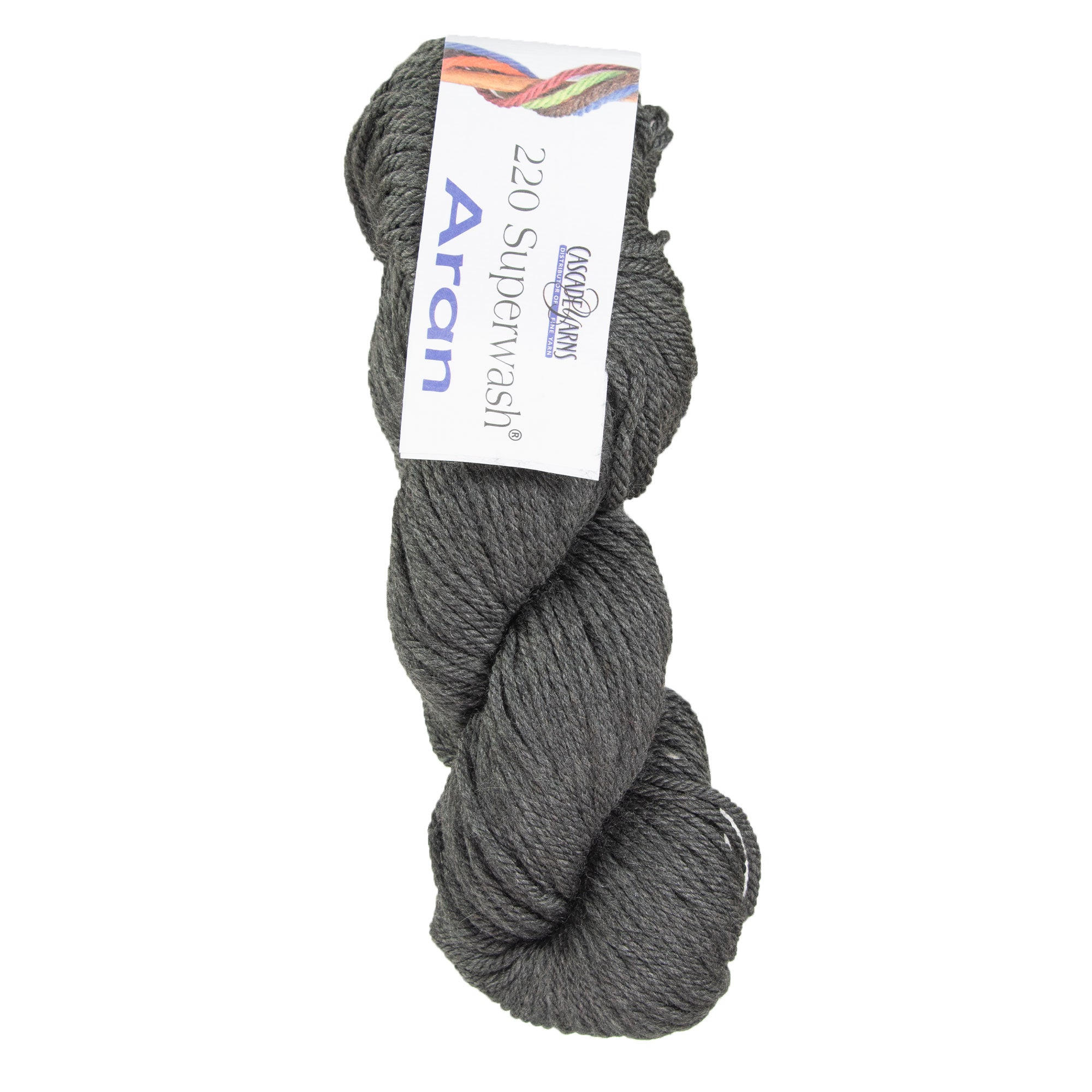 Cascade Yarns 220 Superwash Aran Yarn - 0900 Charcoal - Zoom Image