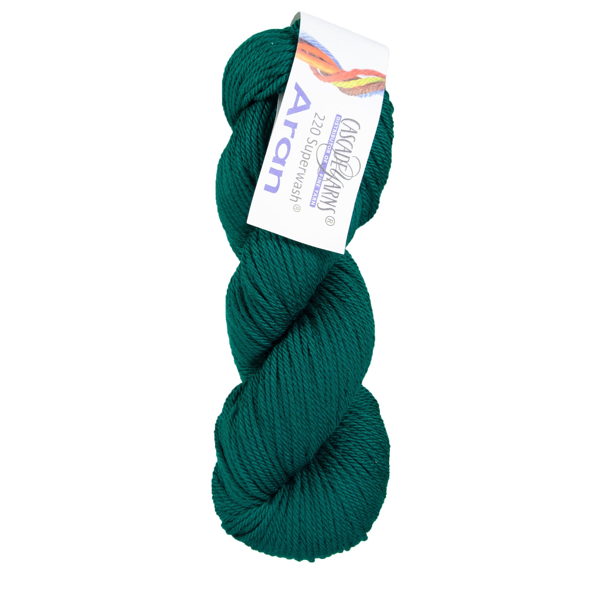 Cascade Yarns 220 Superwash Aran Yarn - 1950 Hunter Green - Zoom Image
