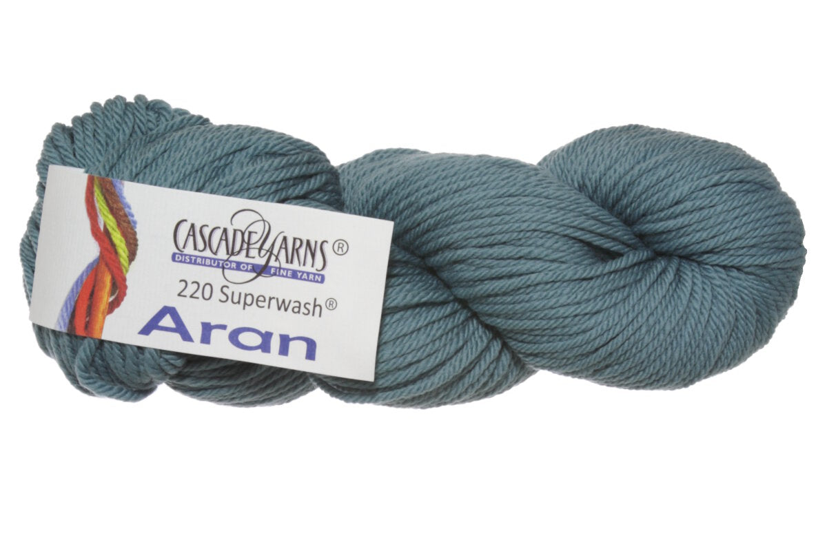 Cascade Yarns 220 Superwash Aran Yarn - 1993 Smoke Blue - Extra Image
