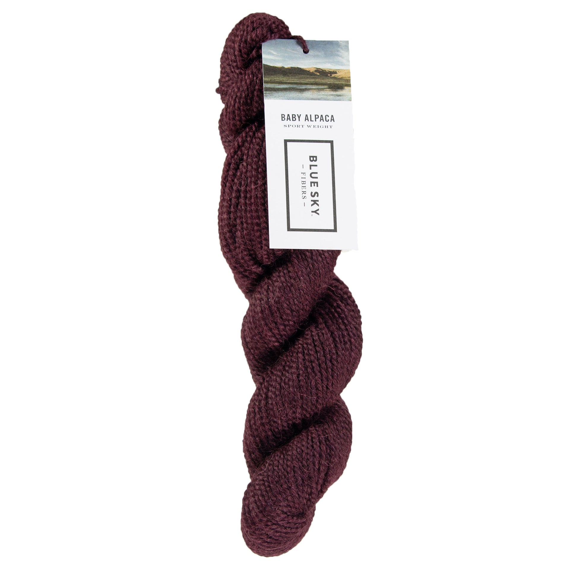 Blue Sky Fibers Baby Alpaca Yarn - 512 - Eggplant - Zoom Image
