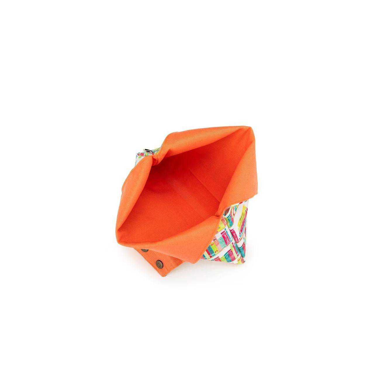 della Q Nora Wrist Bag - 1300-1 - *Linen - Library - Coral
