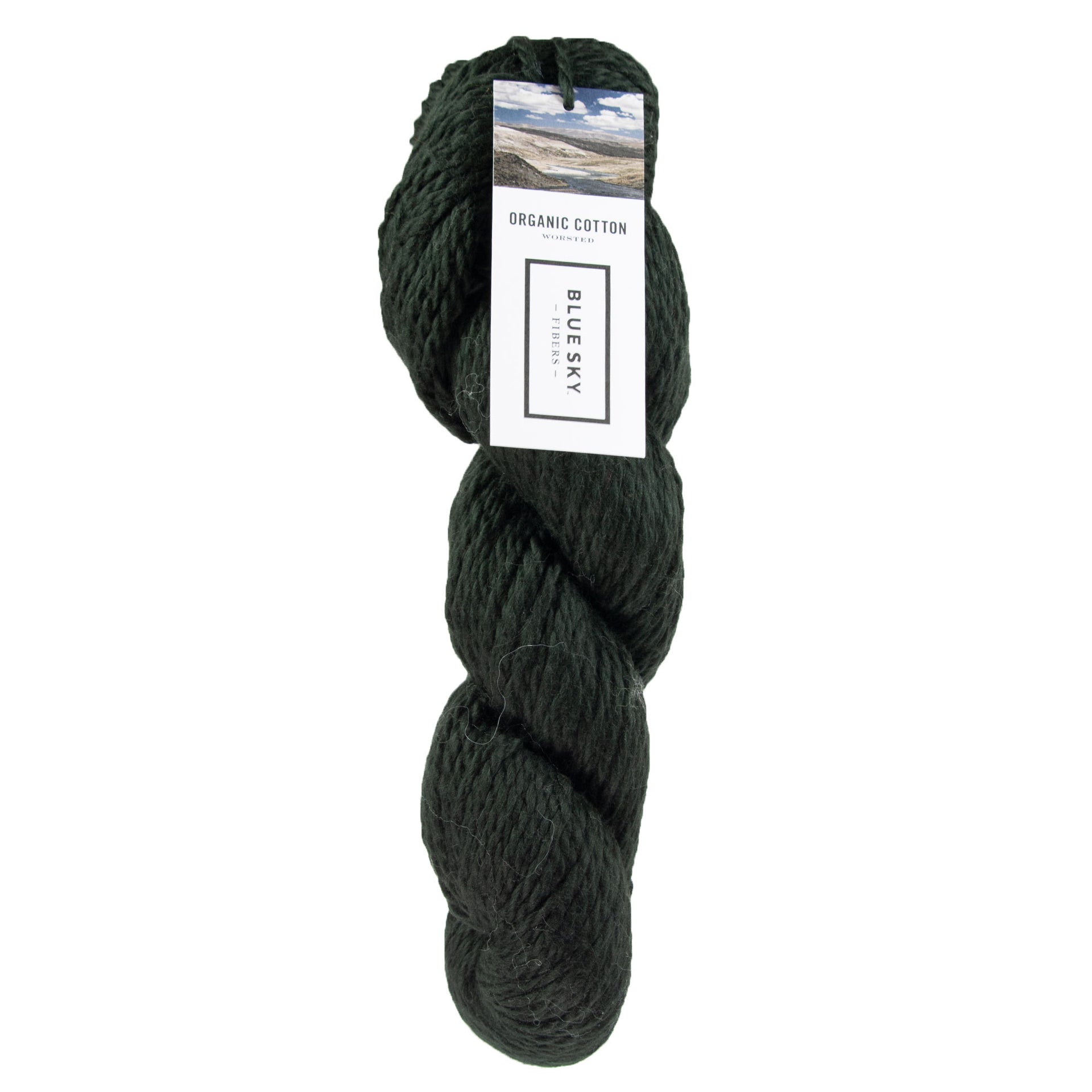 Blue Sky Fibers Organic Cotton Yarn - 613 - Ink (Black) - Zoom Image
