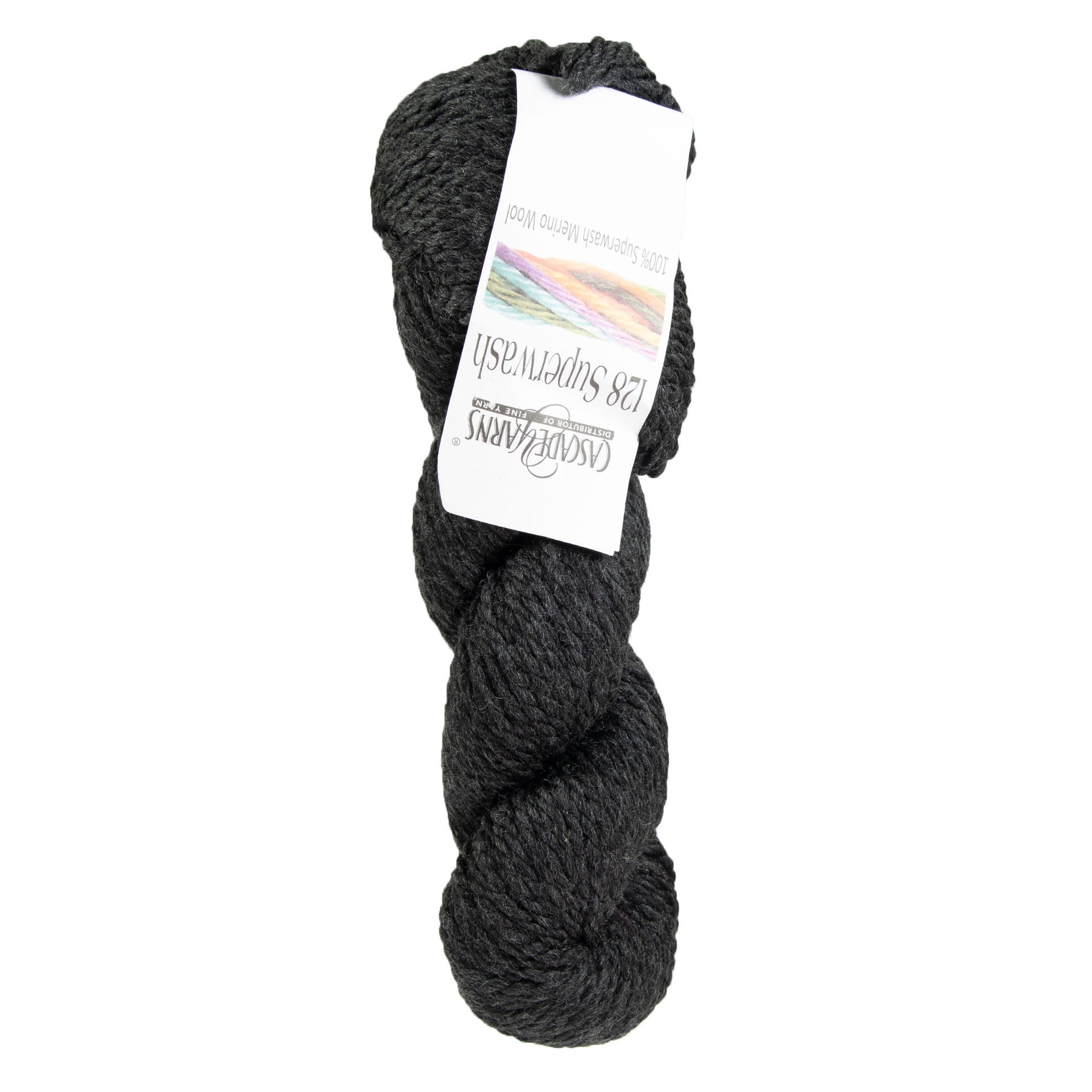 Cascade Yarns 128 Superwash Yarn - 1913 Jet - Zoom Image
