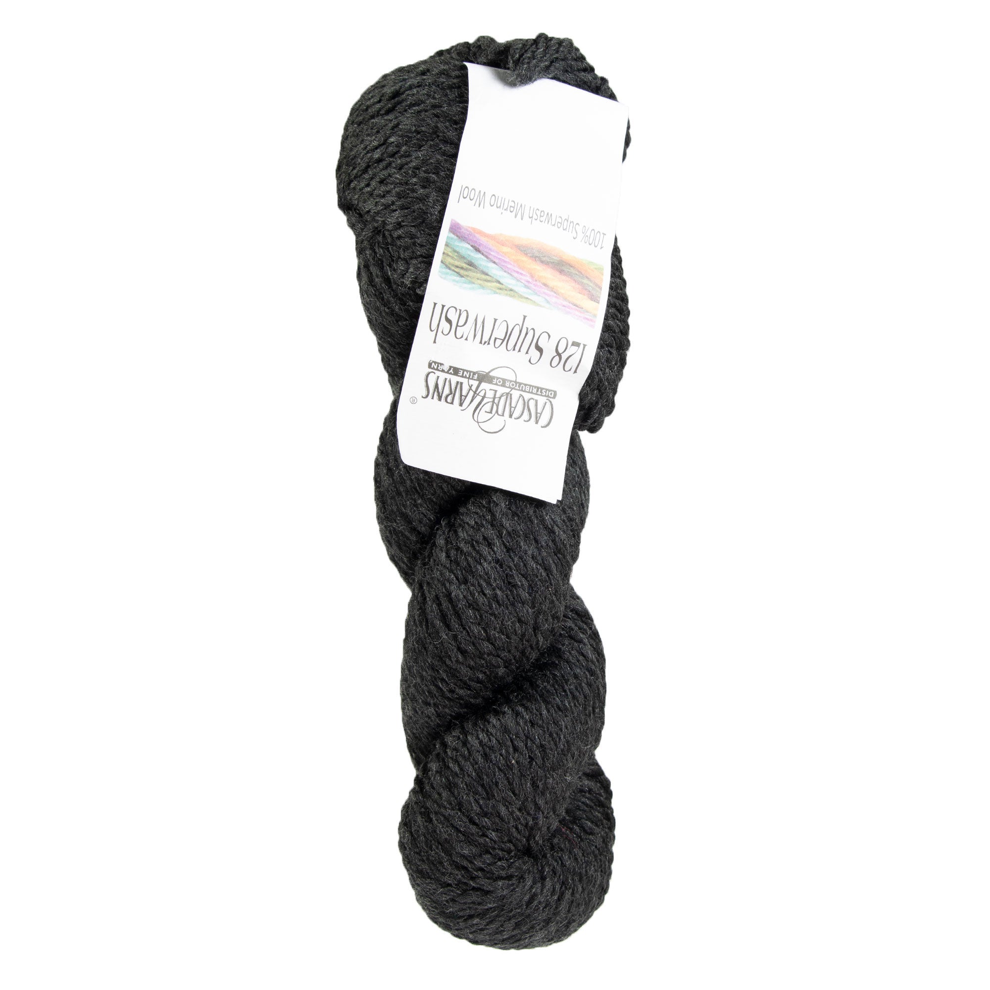 Cascade Yarns 128 Superwash Yarn - 1913 Jet - Zoom Image