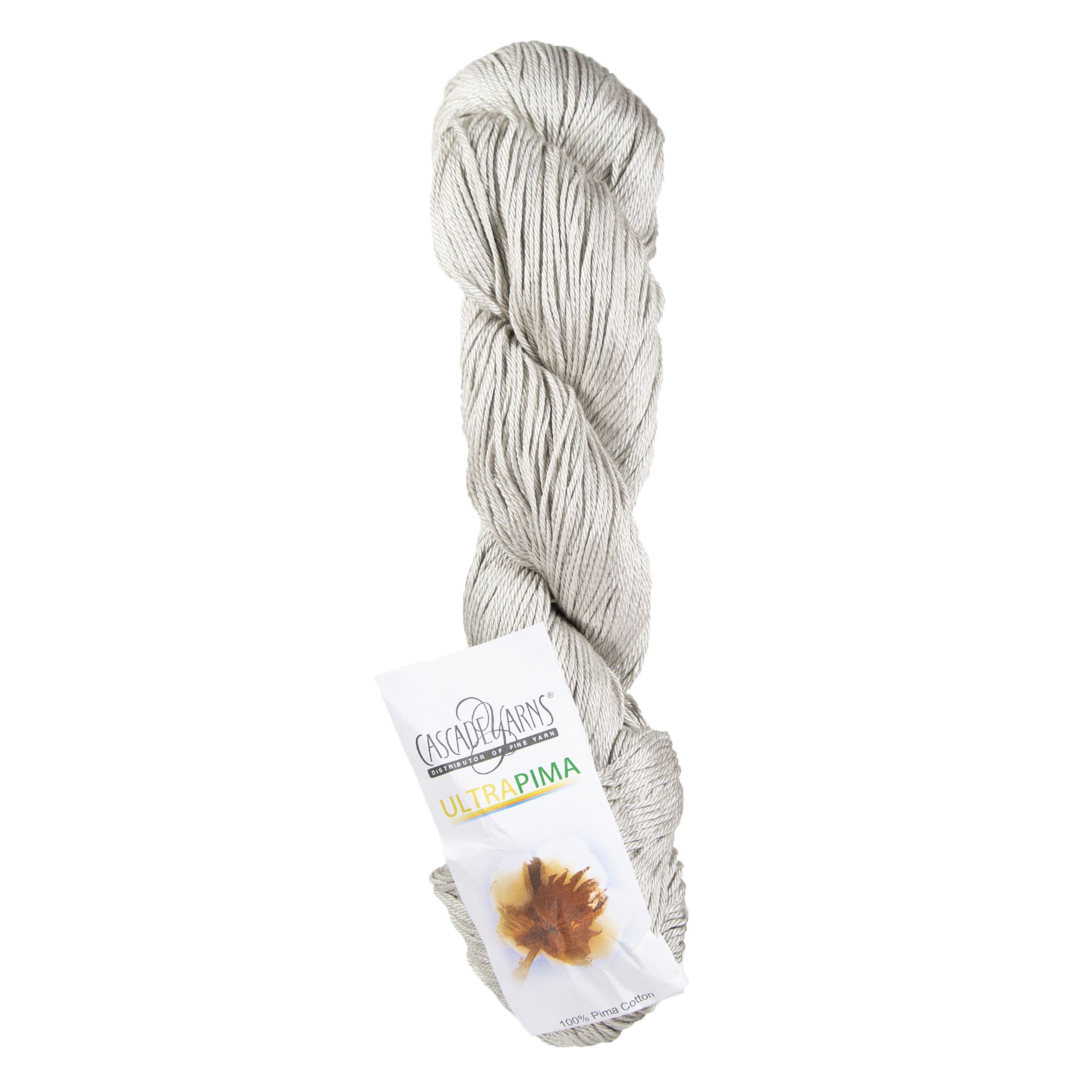 Cascade Yarns Ultra Pima Yarn - 3801 Silver - Zoom Image
