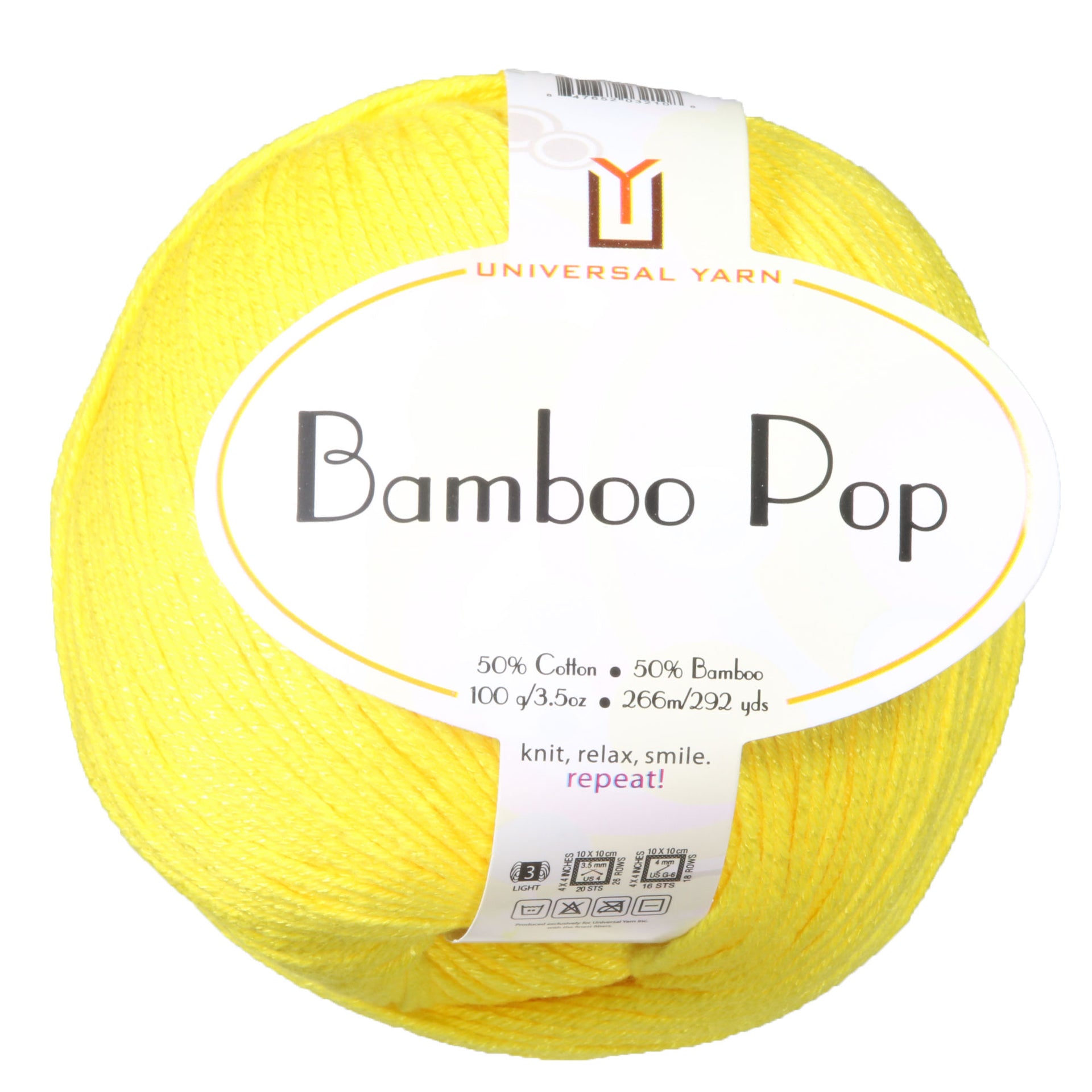 Universal Yarn Bamboo Pop Yarn - 113 Sunny - Zoom Image
