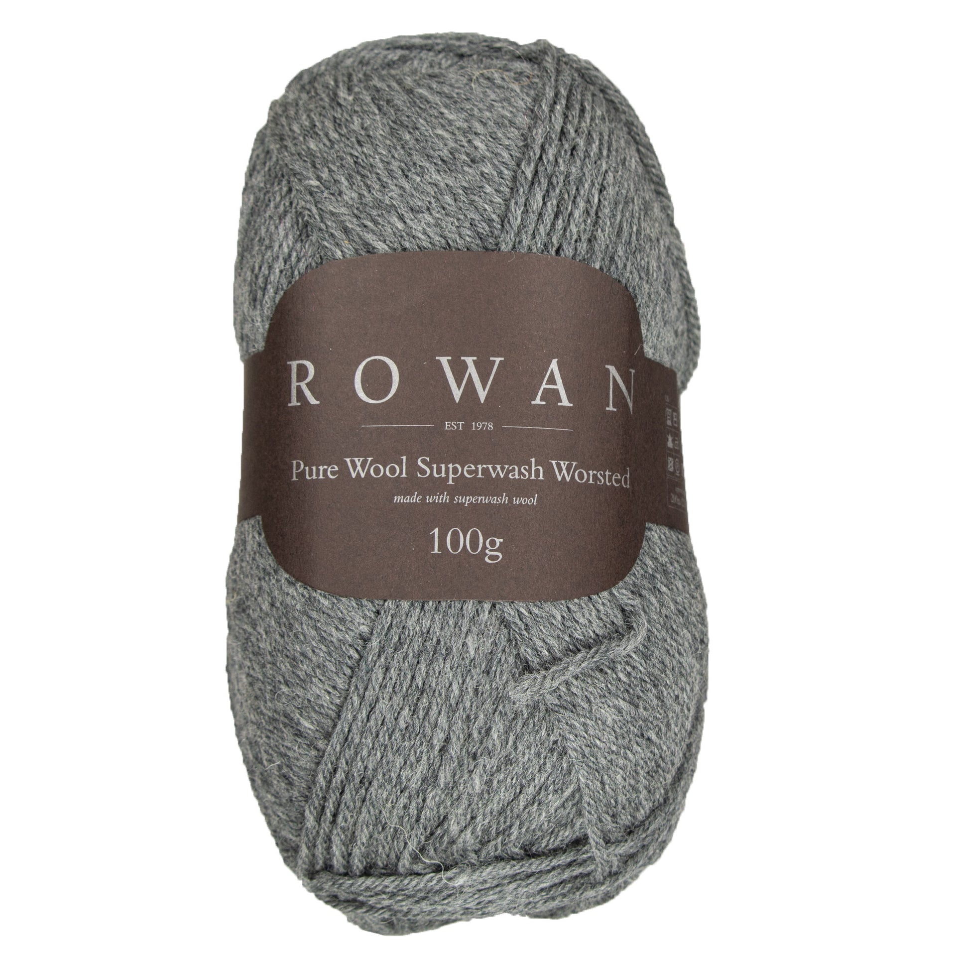 Rowan Pure Wool Superwash Worsted Yarn - 111 Granite - Zoom Image
