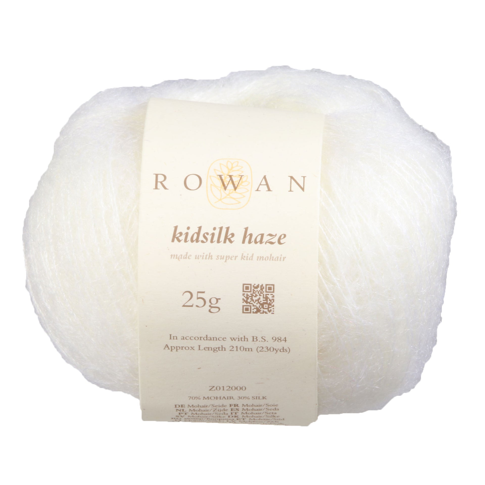 Rowan Kidsilk Haze Yarn - 612 White - Zoom Image
