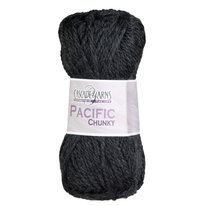 Cascade Yarns Pacific Chunky Yarn - 94 Jet Heather - Zoom Image