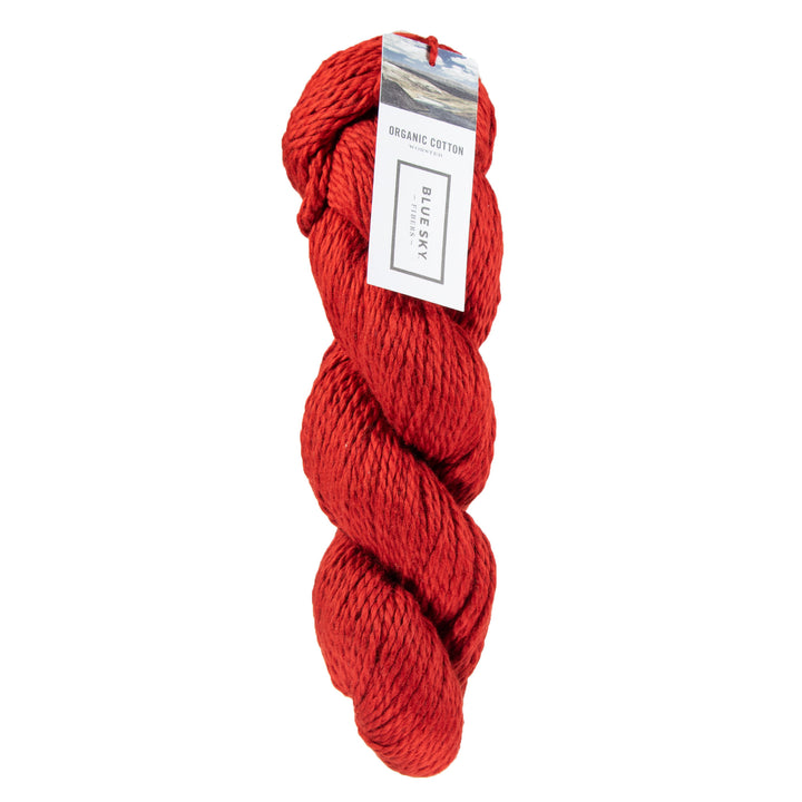 Blue Sky Fibers Organic Cotton Yarn - 619 - Tomato - Zoom Image