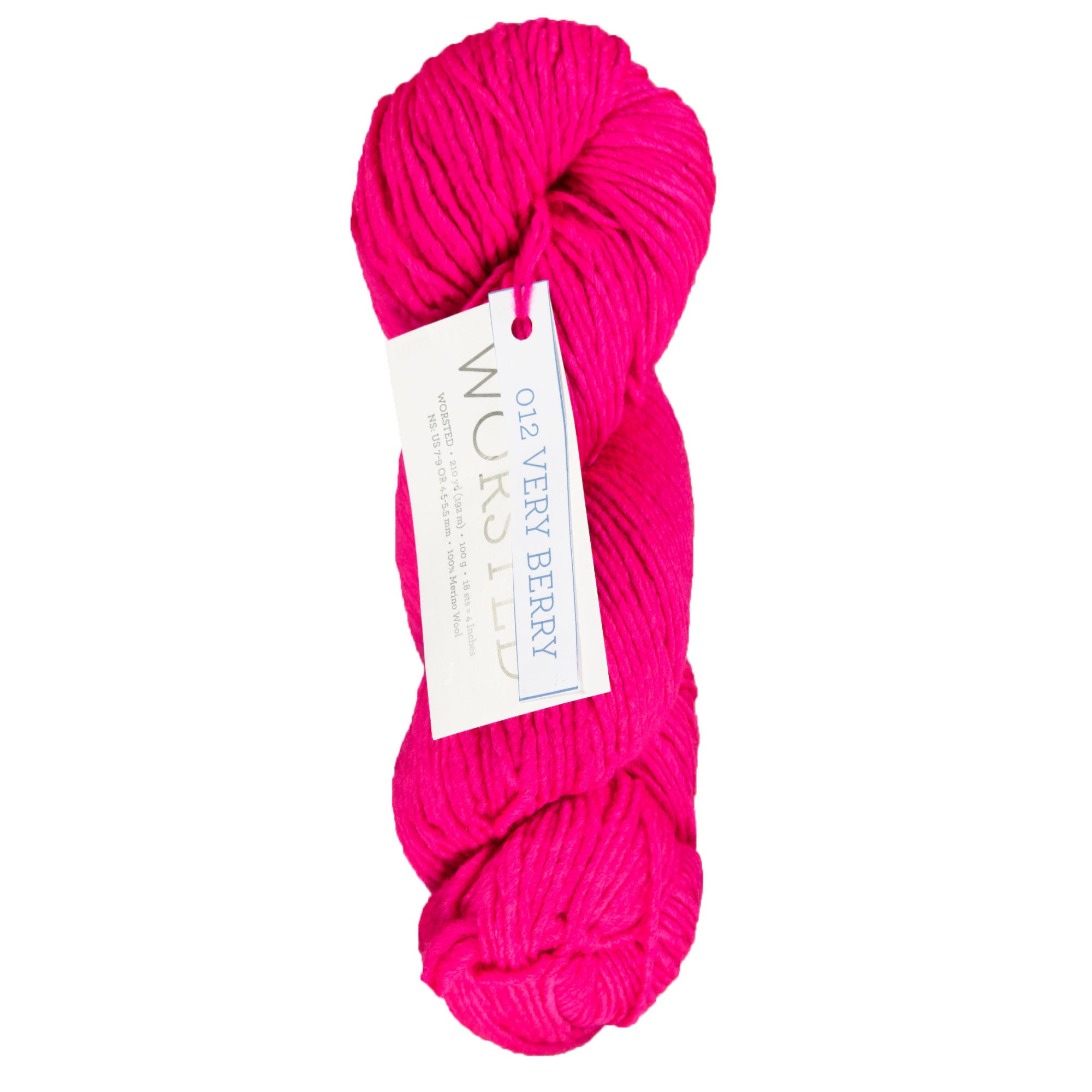 Malabrigo Worsted Merino Yarn - 012 Very Berry - Zoom Image