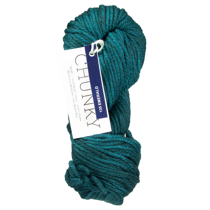 Malabrigo Chunky Yarn - 135 Emerald - Zoom Image