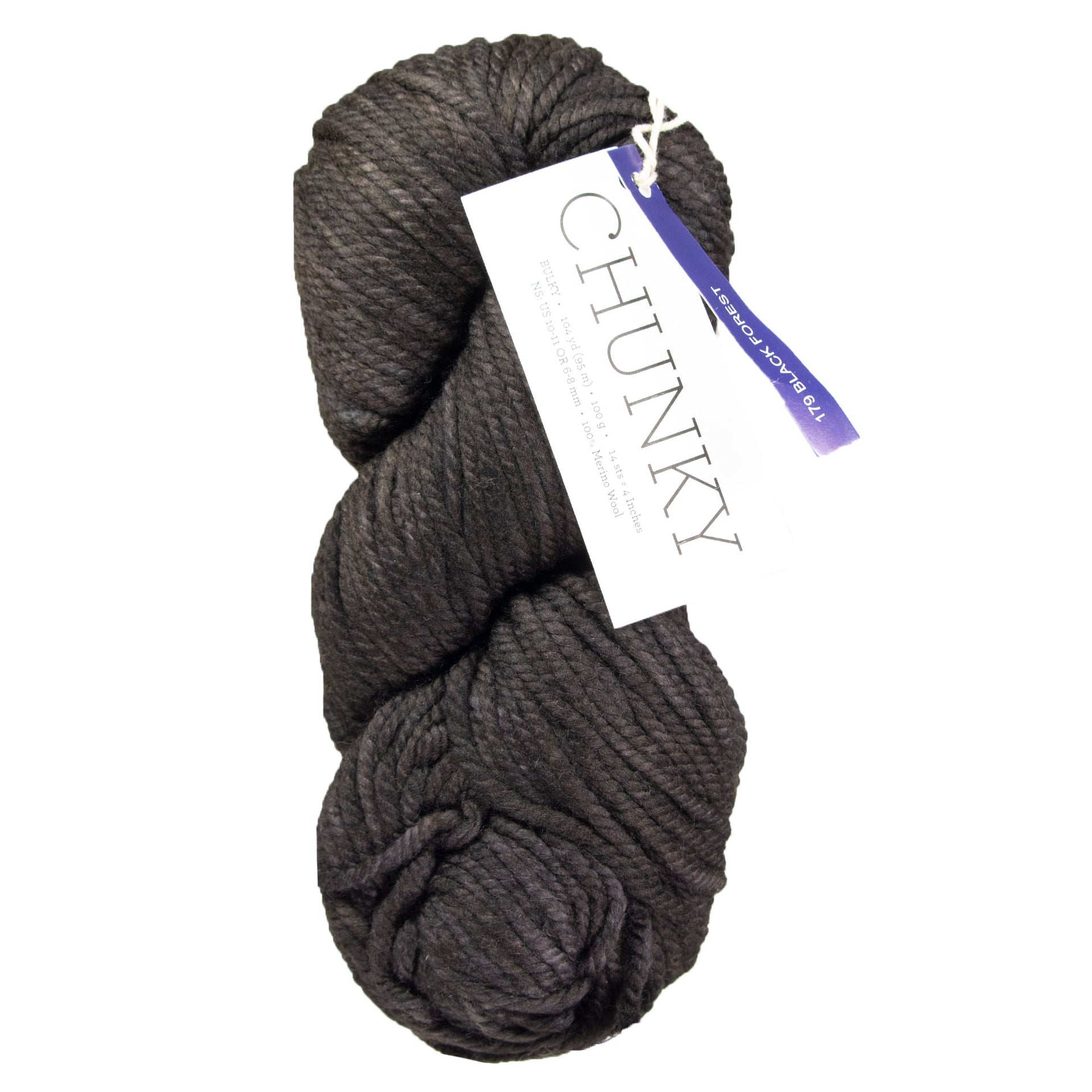 Malabrigo Chunky Yarn - 179 Black Forest - Zoom Image
