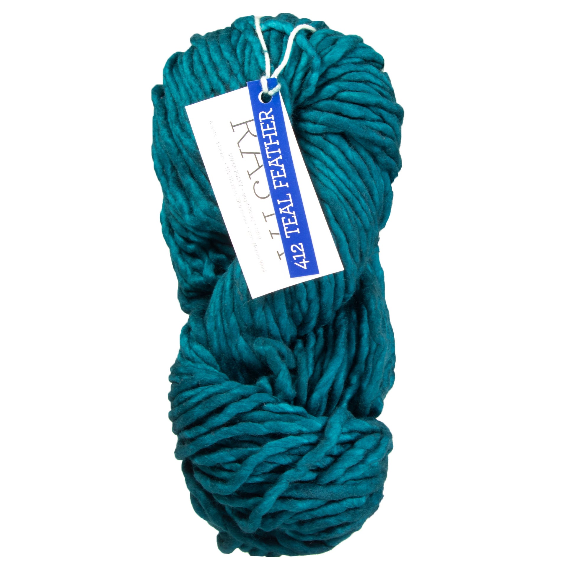 Malabrigo Rasta Yarn - 412 Teal Feather - Zoom Image

