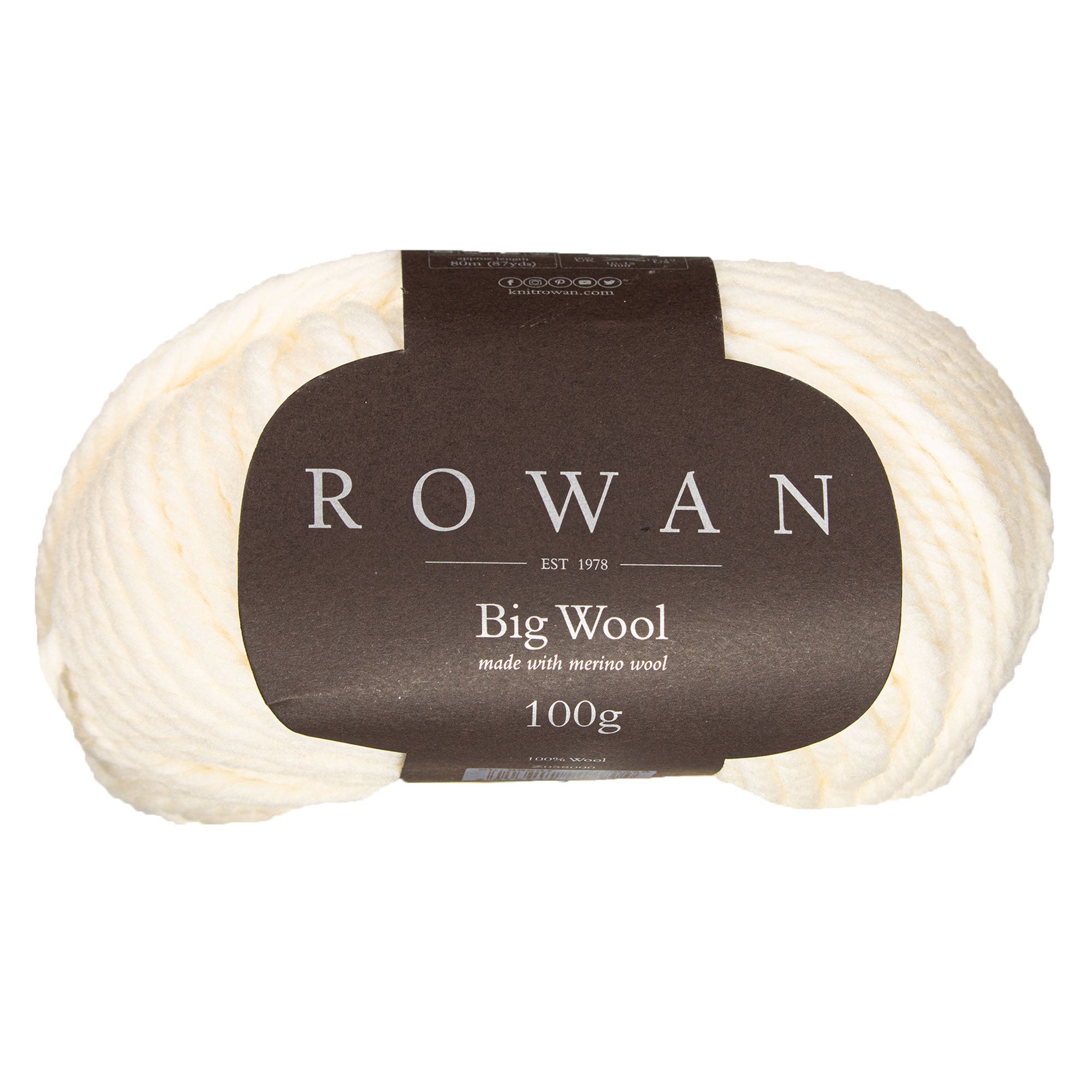 Rowan Big Wool Yarn - 01 White Hot - Zoom Image