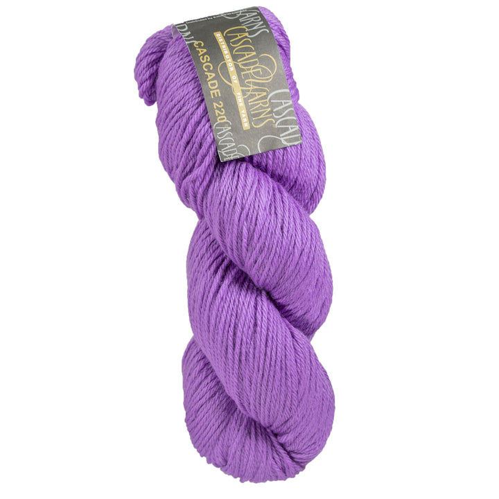 Cascade 220 Yarn - 8762 Deep Lavender - Zoom Image