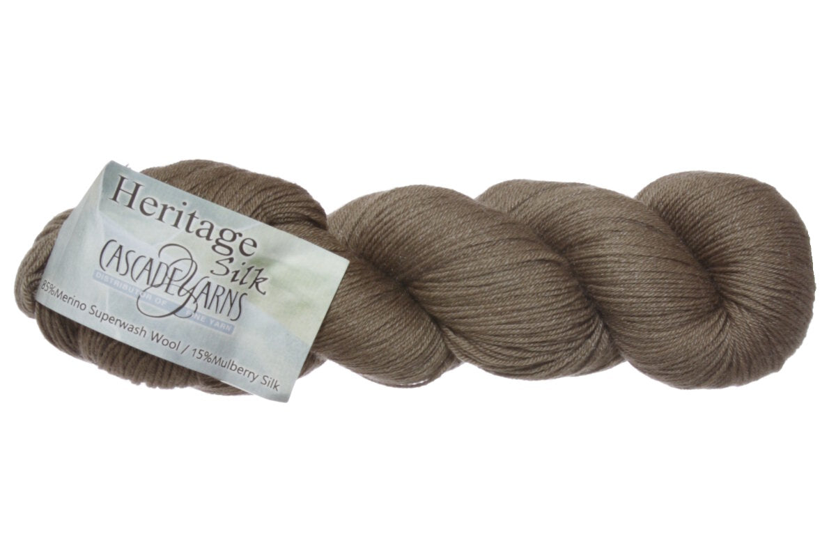 Cascade Yarns Heritage Silk Yarn - 5683 Brindle - Extra Image
