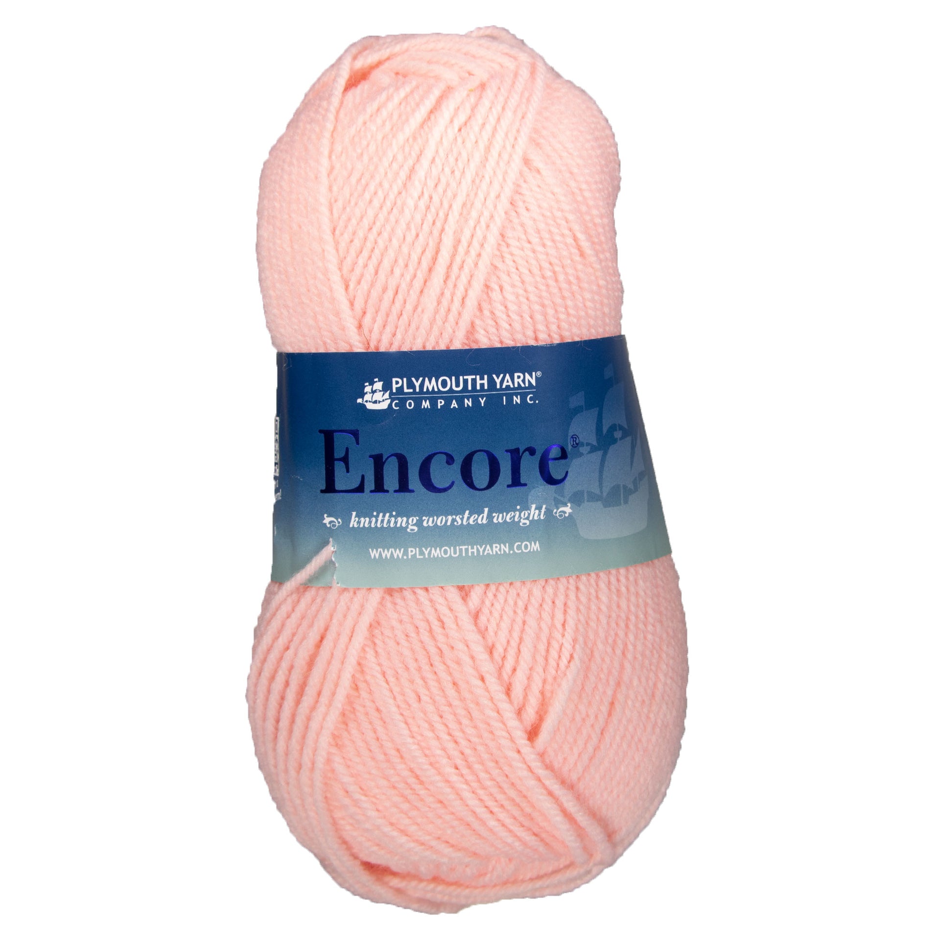 Plymouth Yarn Encore Worsted Yarn - 0597 Pale Peach - Zoom Image
