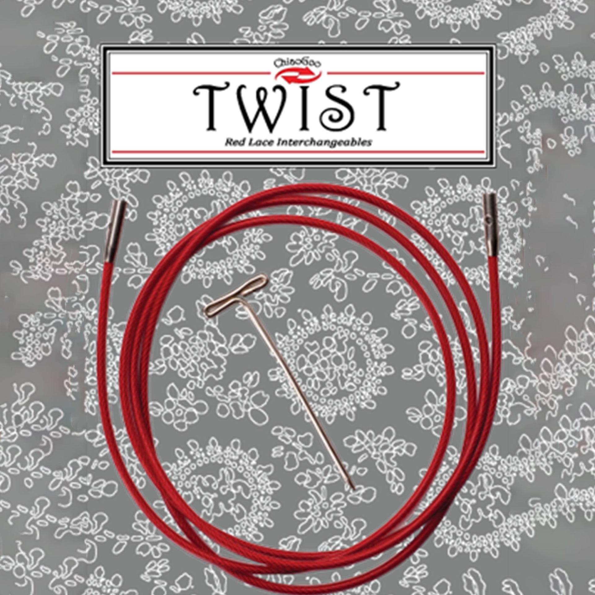 ChiaoGoo TWIST Red Cables Needles - 37"/93cm [S] - Zoom Image
