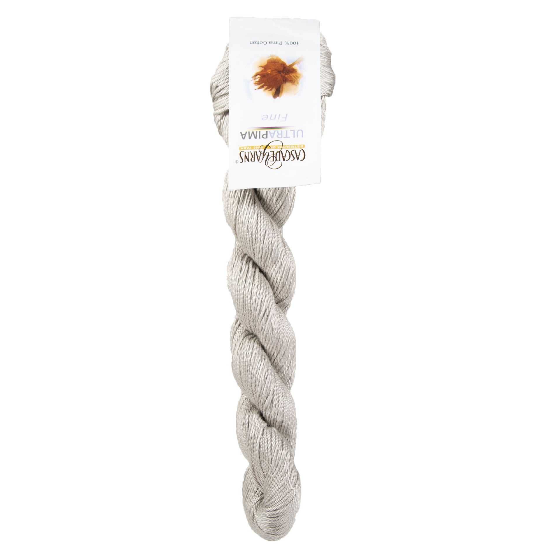 Cascade Yarns Ultra Pima Fine Yarn - 3801 Silver - Zoom Image
