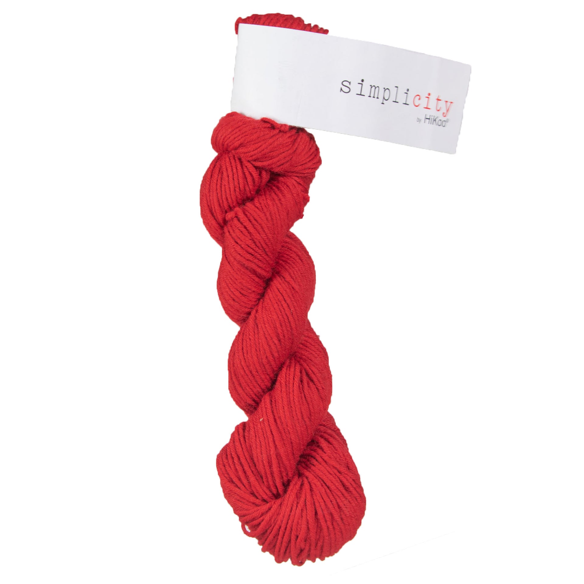HiKoo Simplicity Yarn - 121 True Red - Zoom Image
