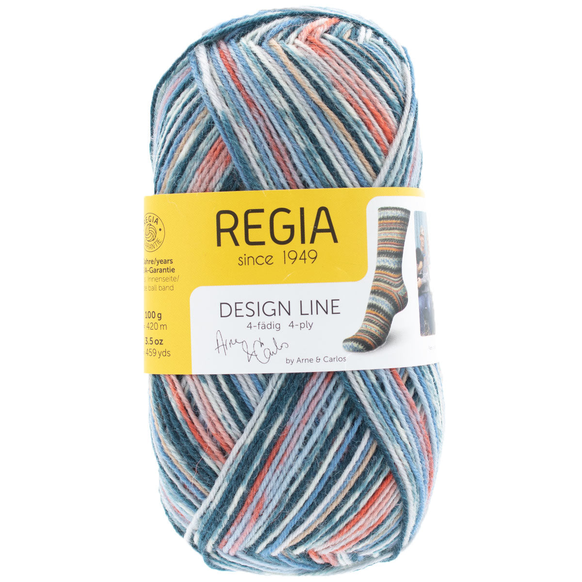 REGIA Design Line by Arne & Carlos - 100g Yarn - 3657 - Summer Night Color - Extra Image
